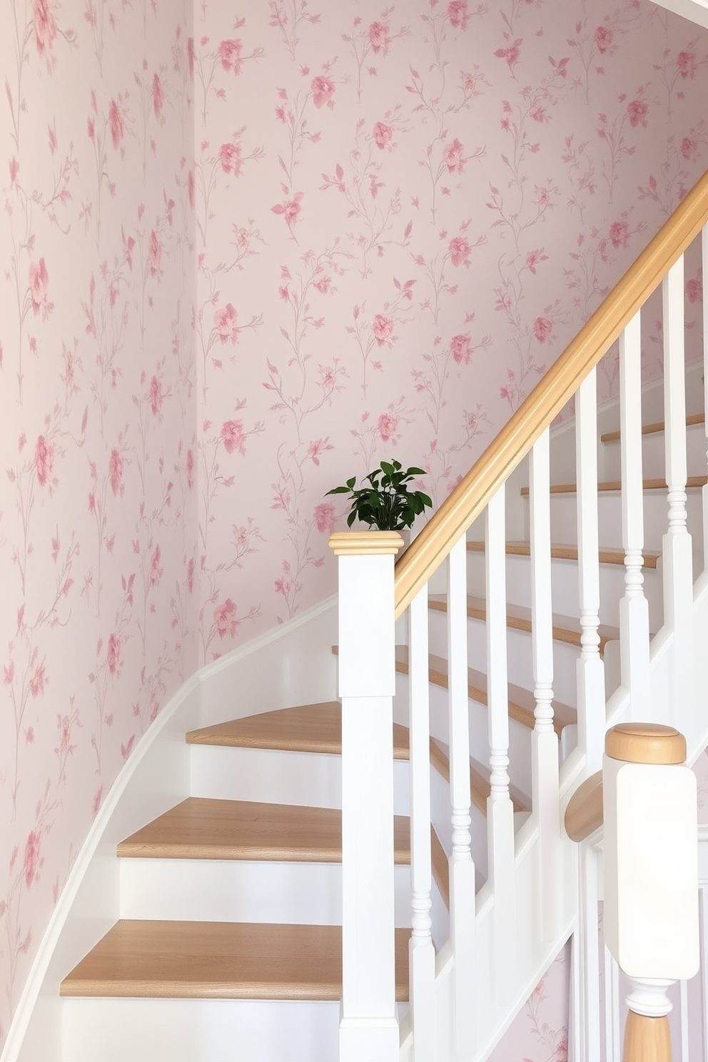 Staircase Wallpaper Decorating Ideas 7