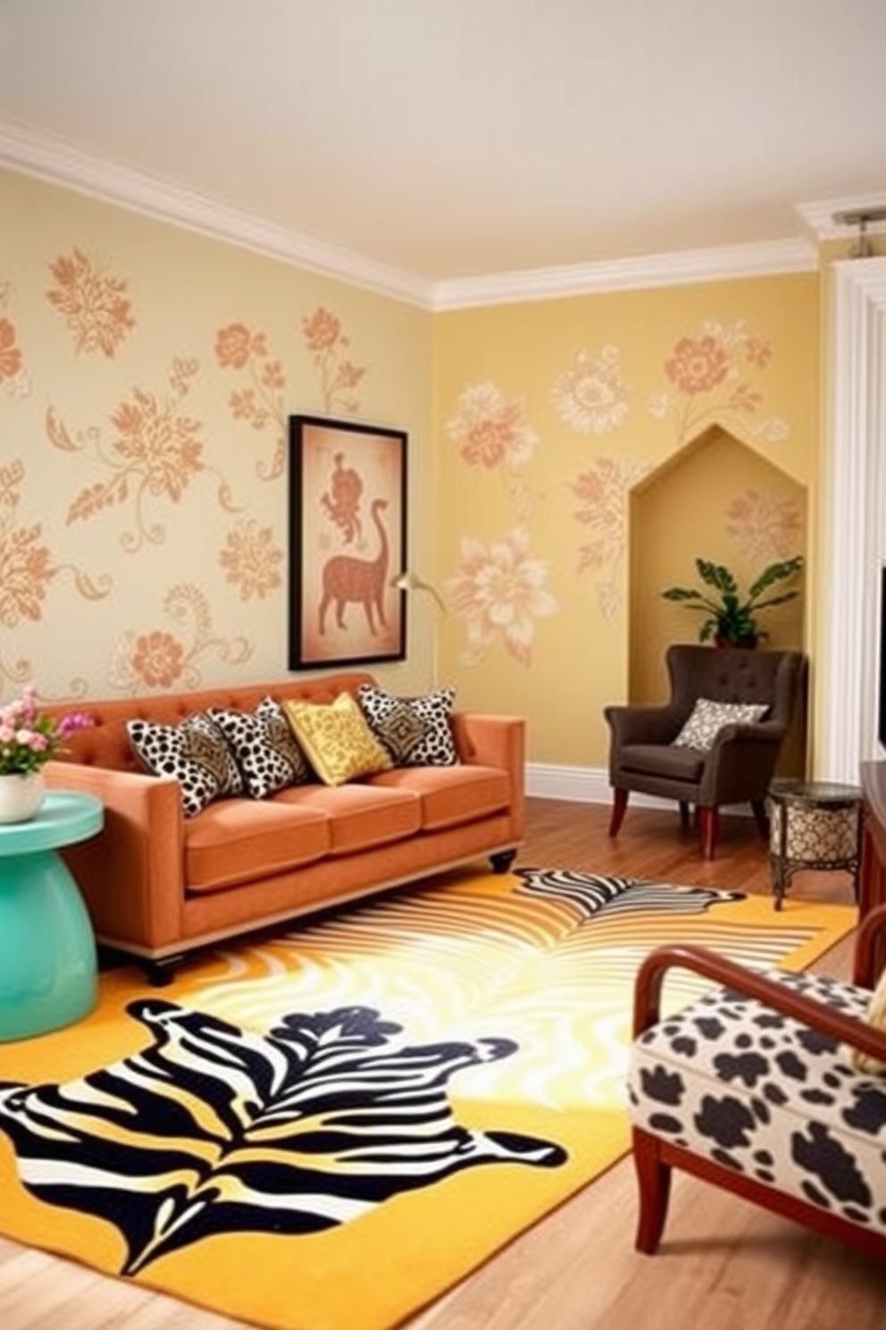 Stenciled Wall Painting Ideas 6