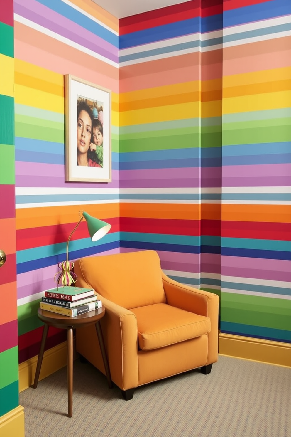 Striped Wall Painting Ideas 10