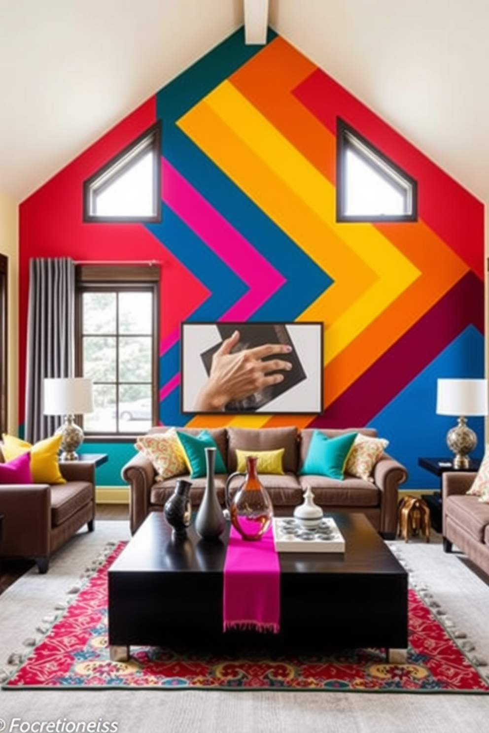 Striped Wall Painting Ideas 14