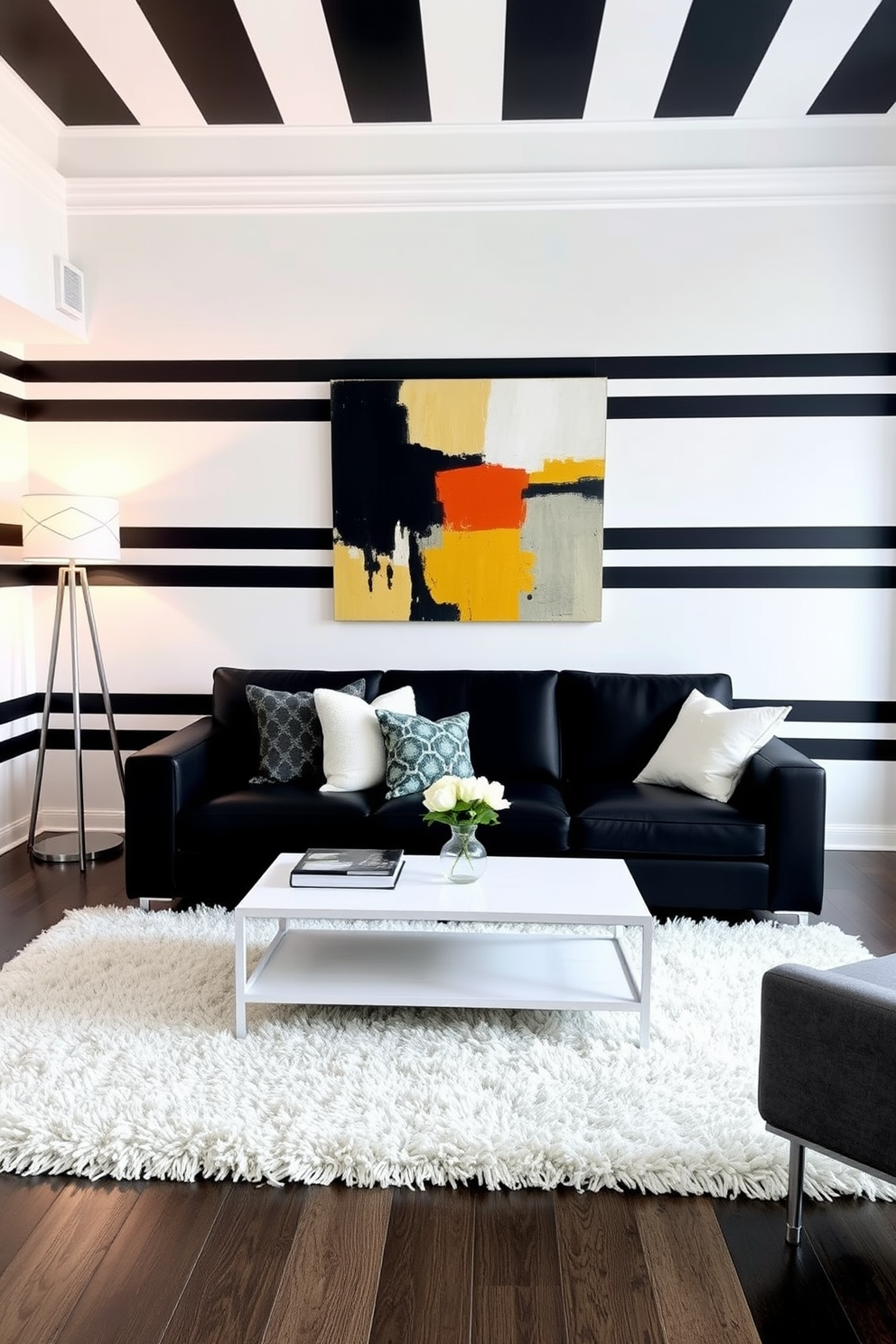 Striped Wallpaper Decorating Ideas 1