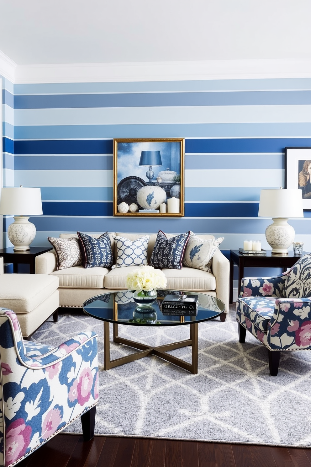 Striped Wallpaper Decorating Ideas 13