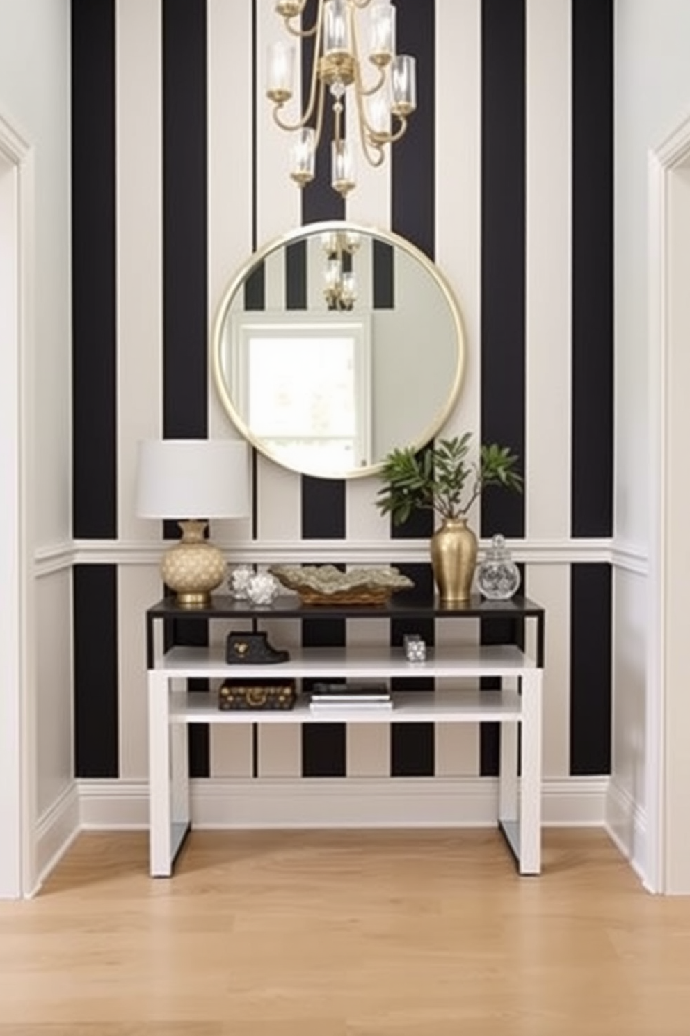 Striped Wallpaper Decorating Ideas 15