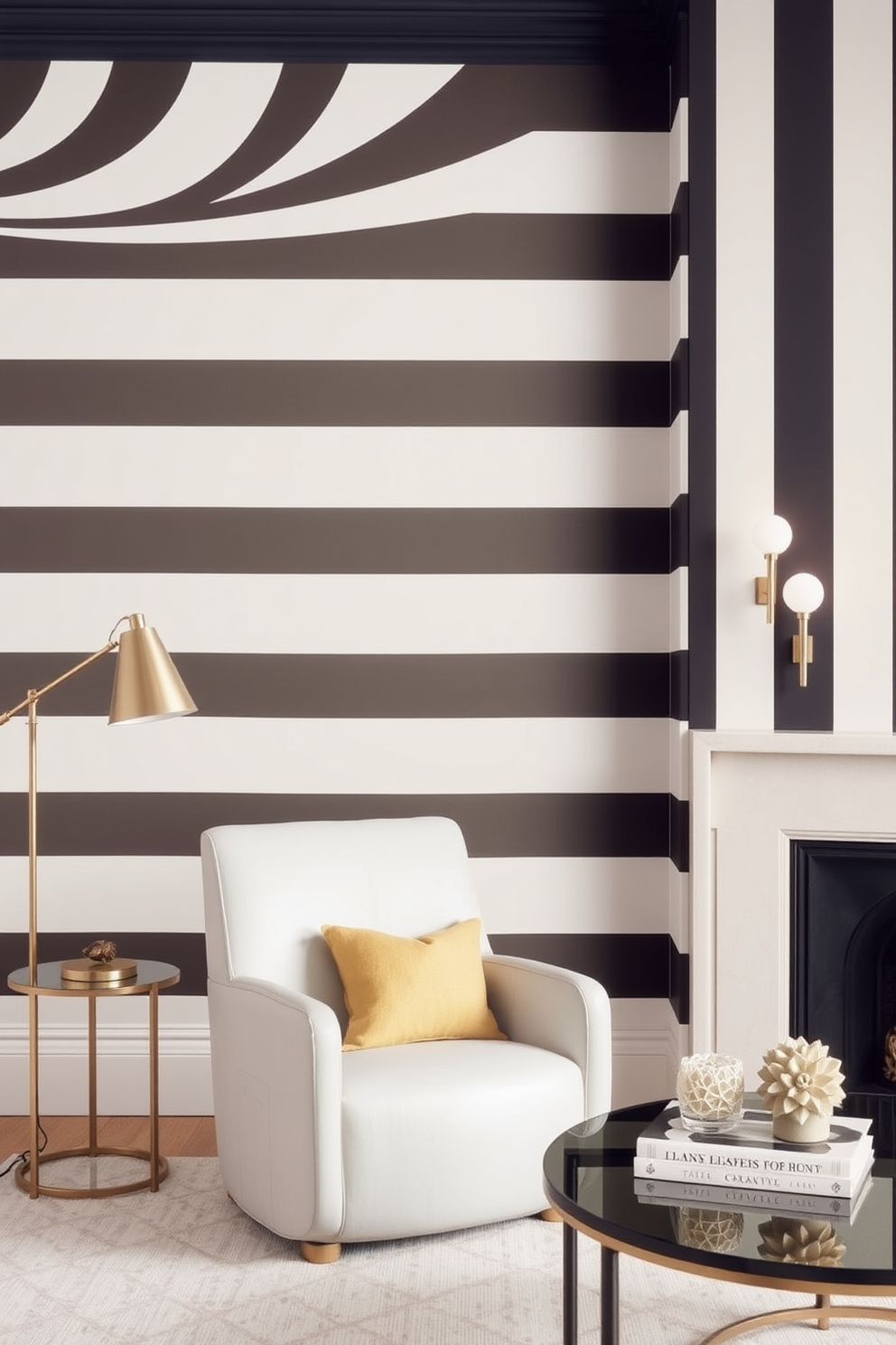 Striped Wallpaper Decorating Ideas 22