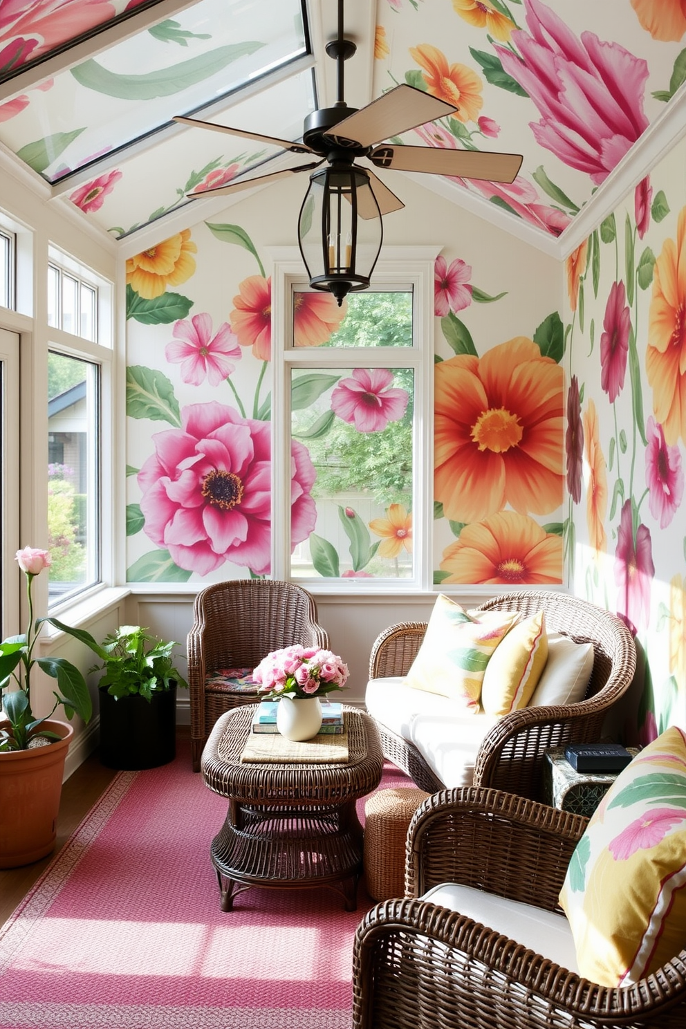 Sunroom Wallpaper Decorating Ideas 1