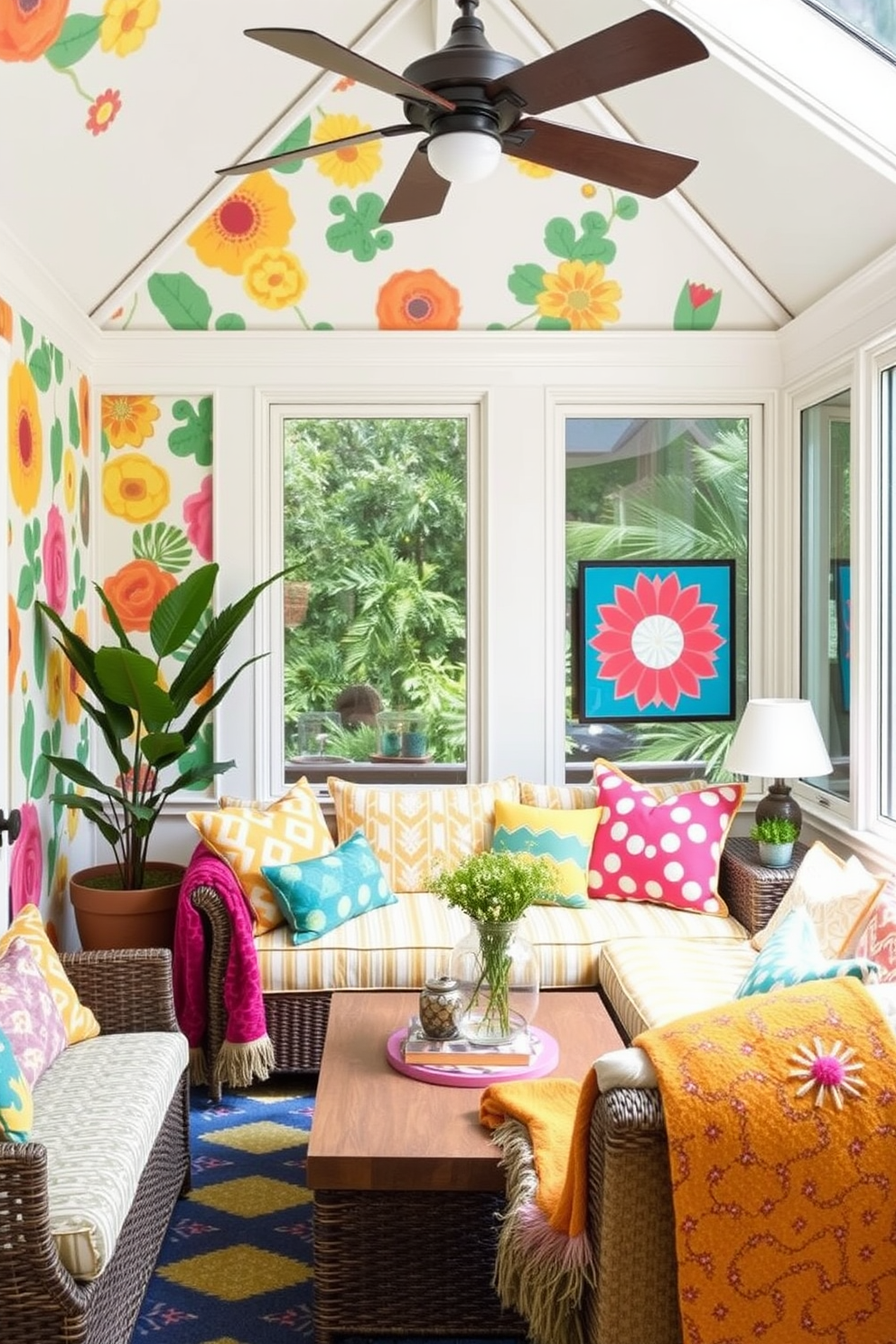 Sunroom Wallpaper Decorating Ideas 17