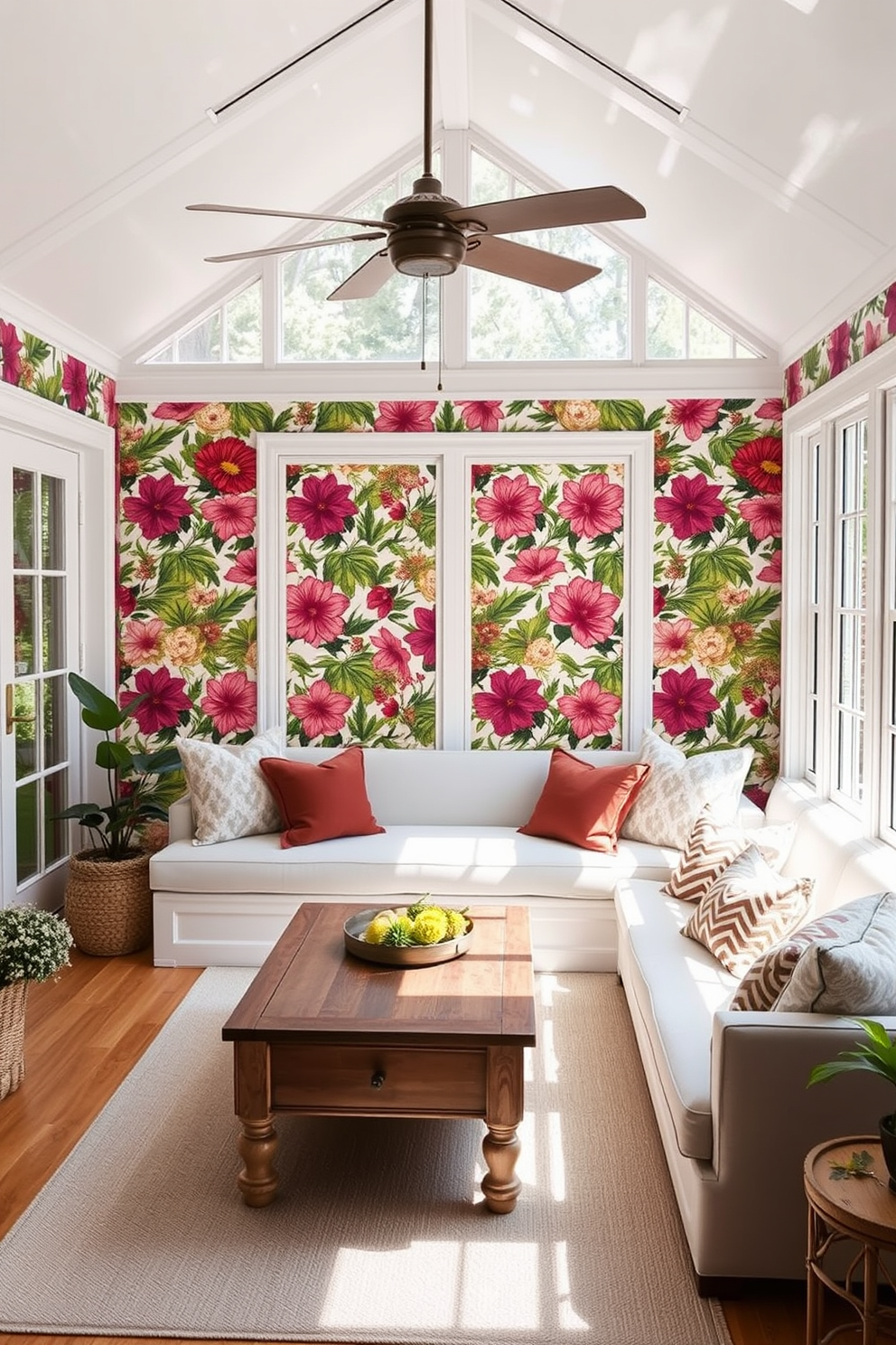 Sunroom Wallpaper Decorating Ideas 29