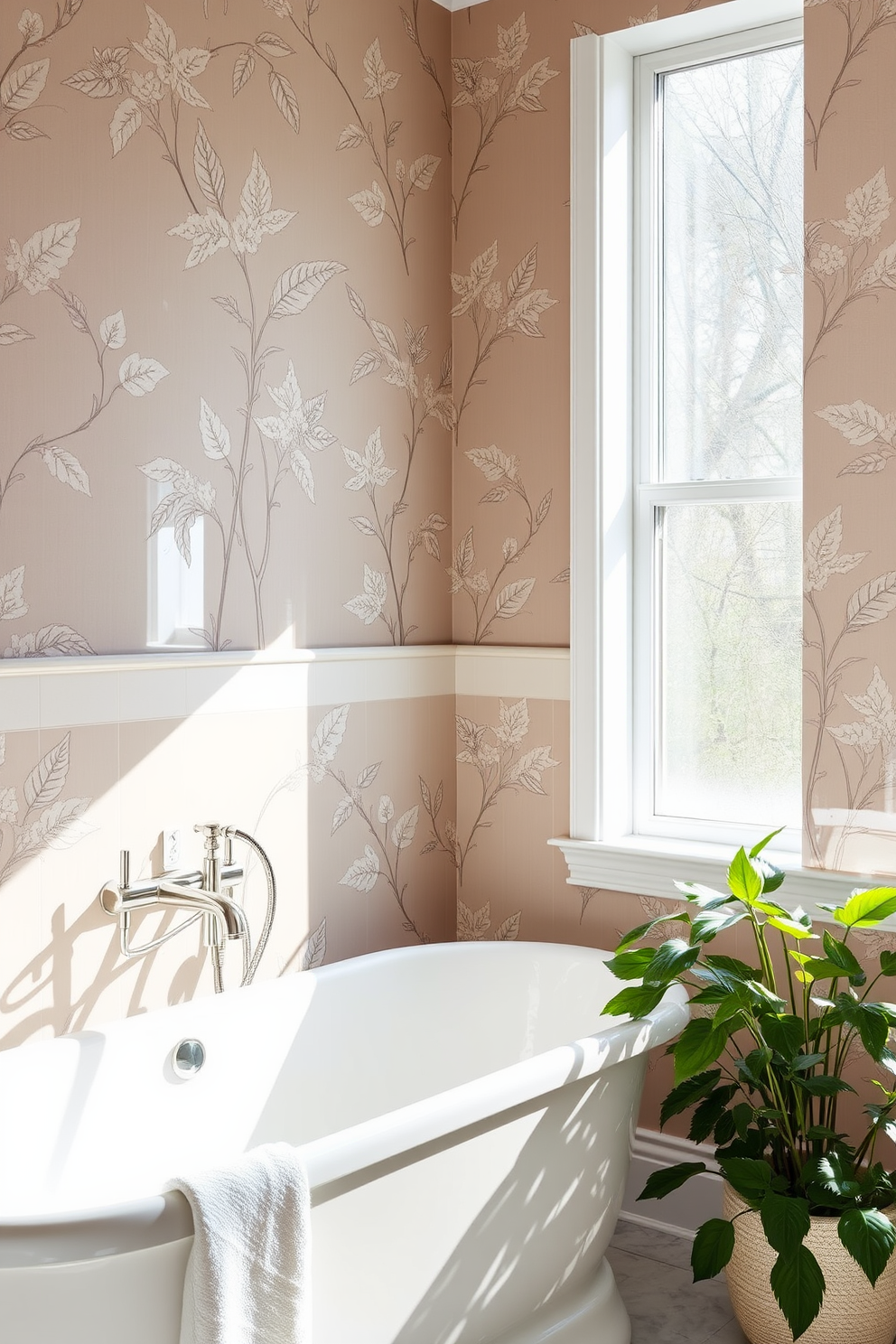 Taupe Wallpaper Decorating Ideas 20