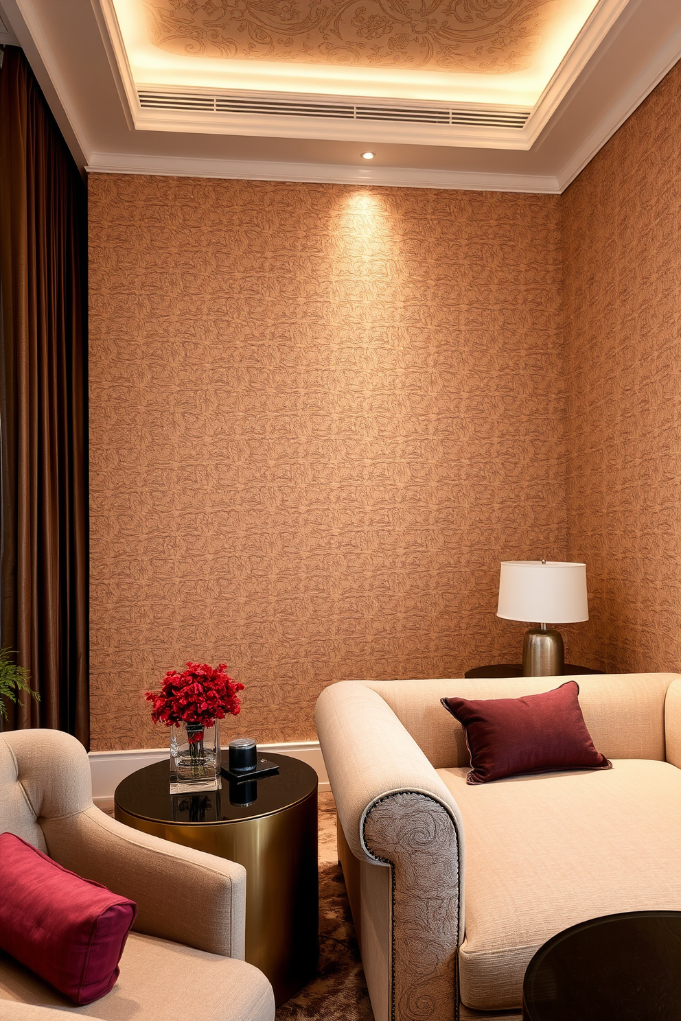 Taupe Wallpaper Decorating Ideas 28