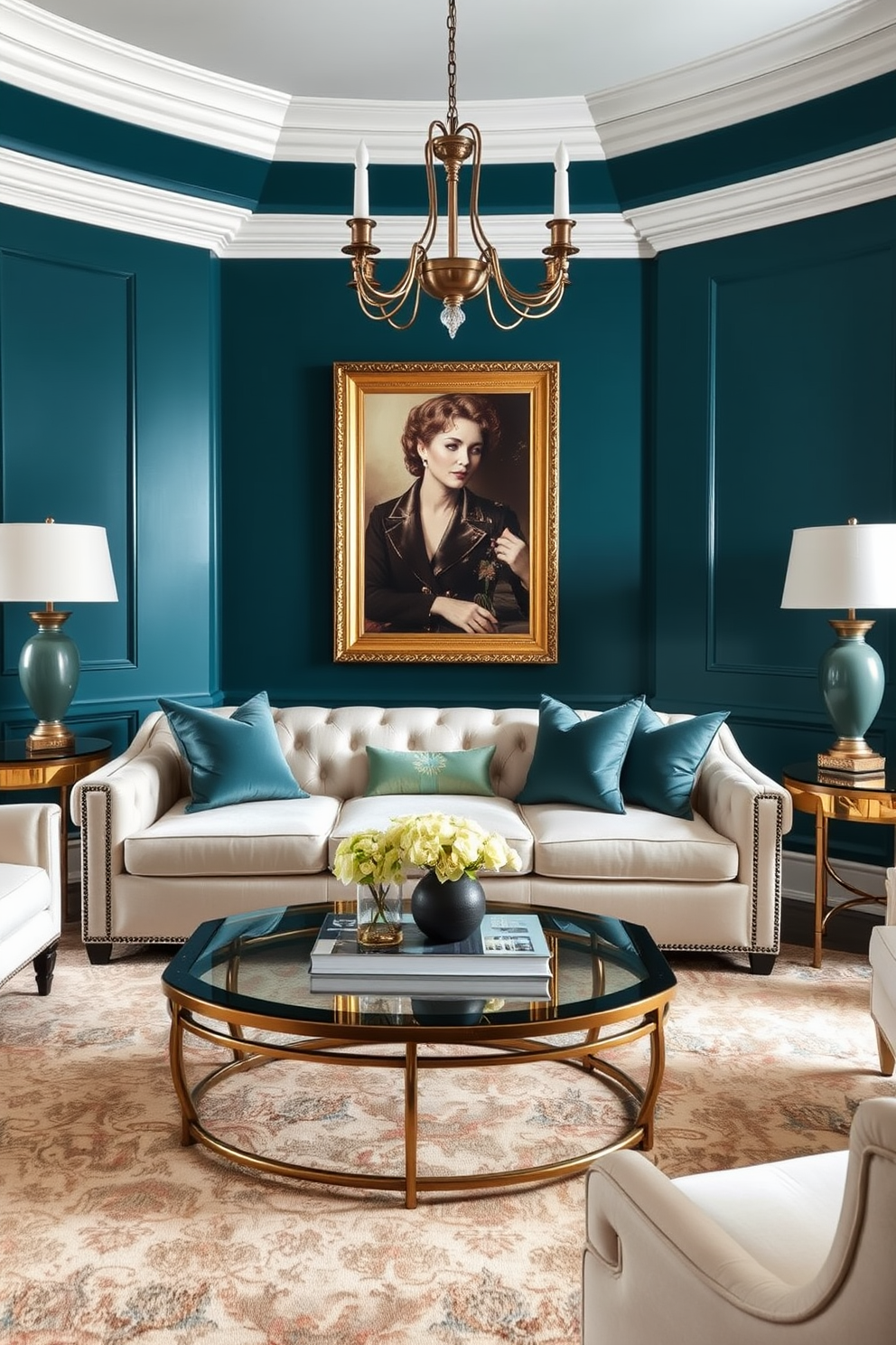 Teal Wall Painting Ideas 17