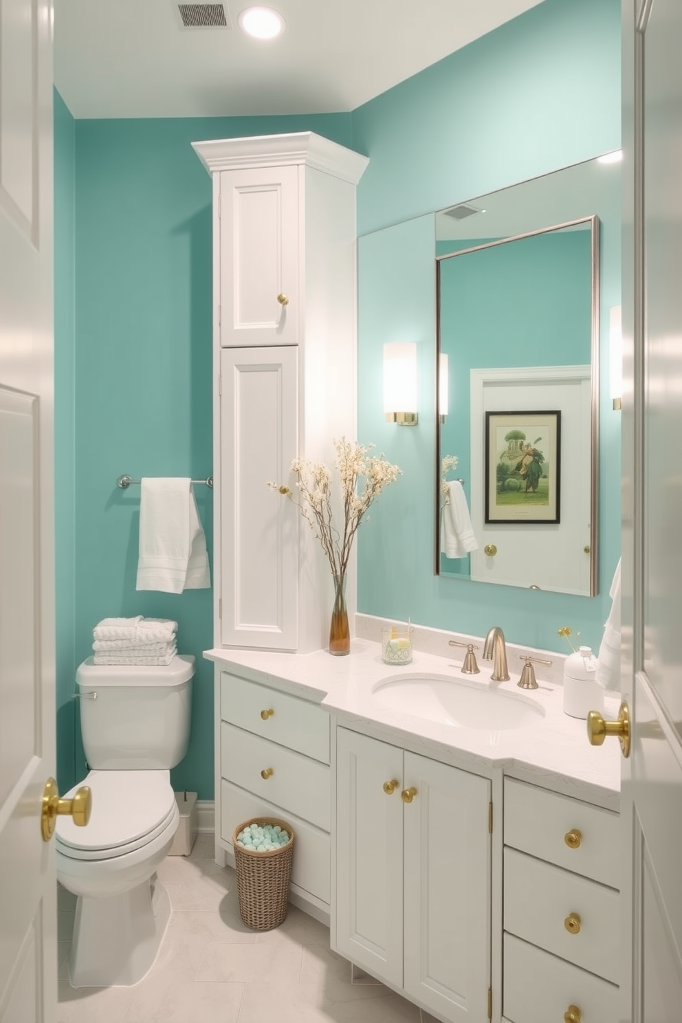 Teal Wall Painting Ideas 20