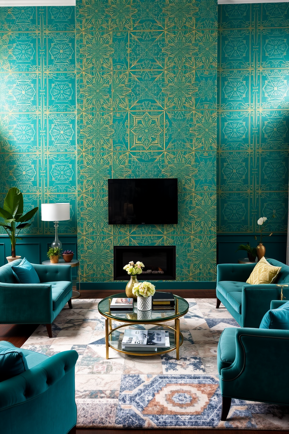 Teal Wall Painting Ideas 4