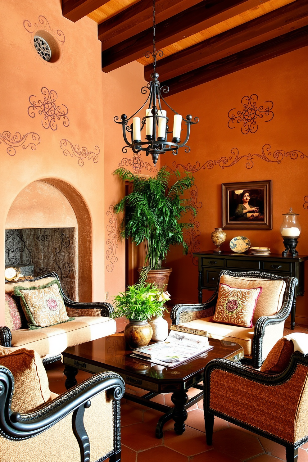 Terracotta Wall Painting Ideas 14