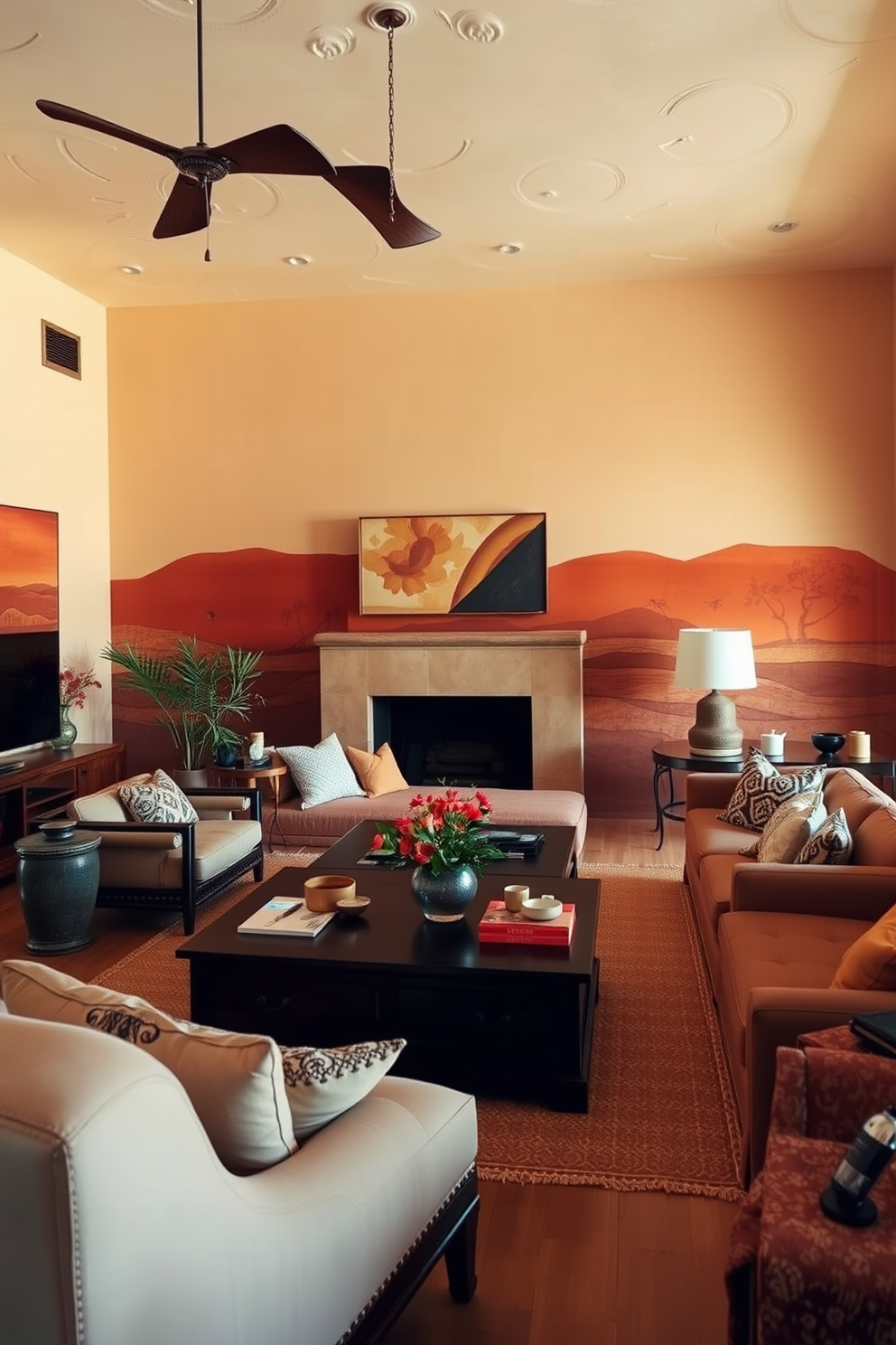 Terracotta Wall Painting Ideas 8