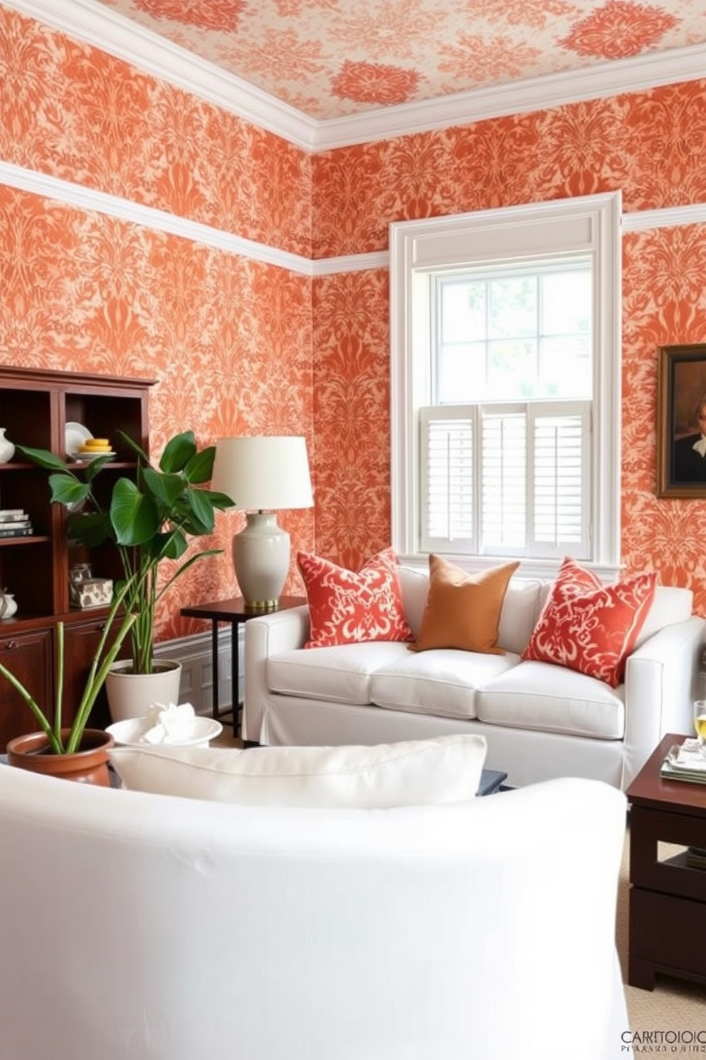 Terracotta Wallpaper Decorating Ideas 17