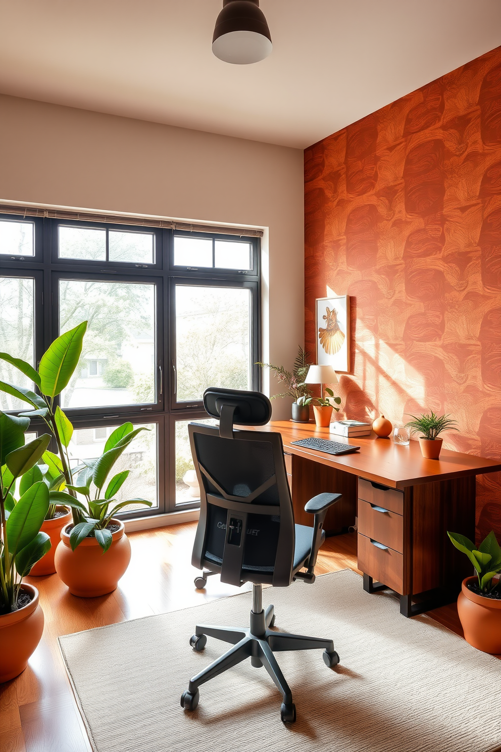 Terracotta Wallpaper Decorating Ideas 20