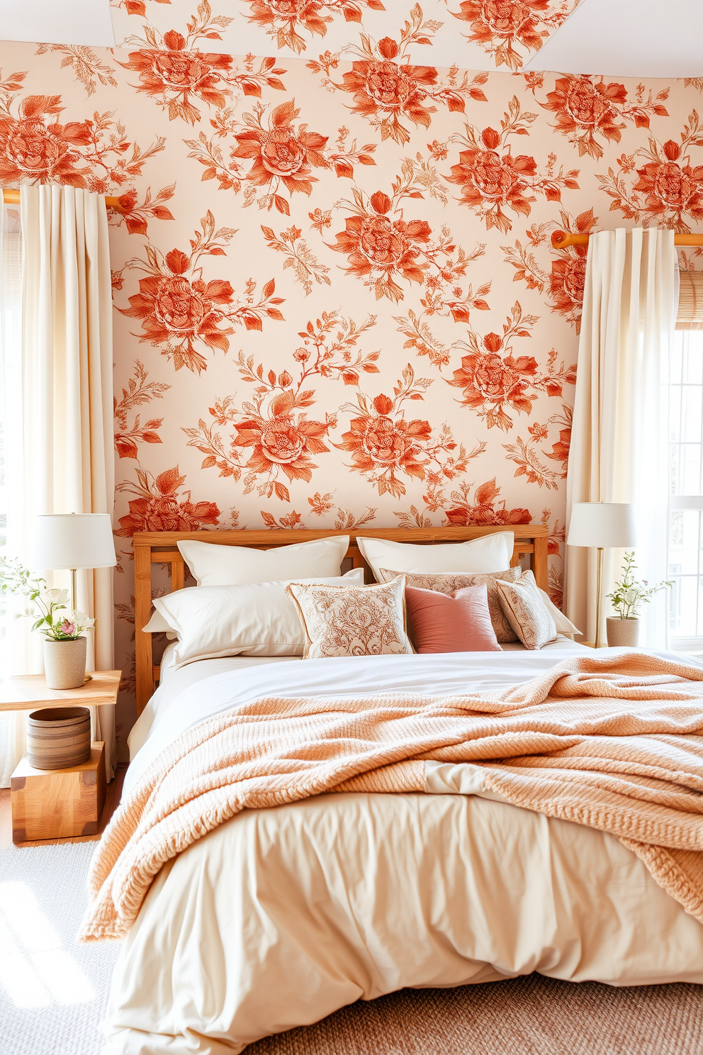 Terracotta Wallpaper Decorating Ideas 4