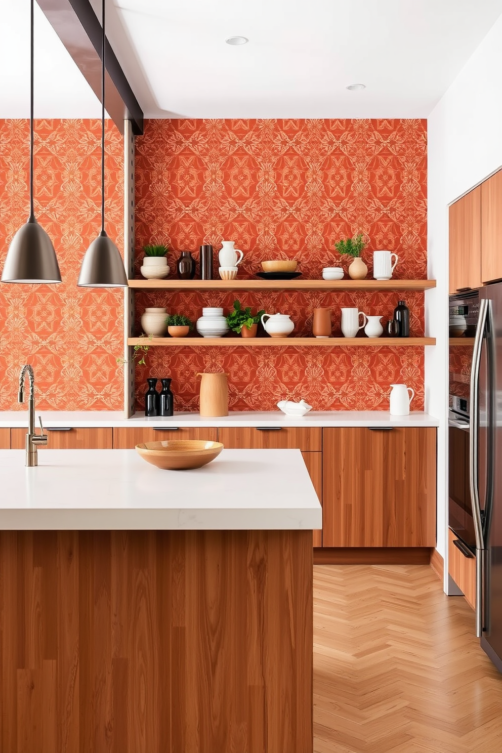 Terracotta Wallpaper Decorating Ideas 5