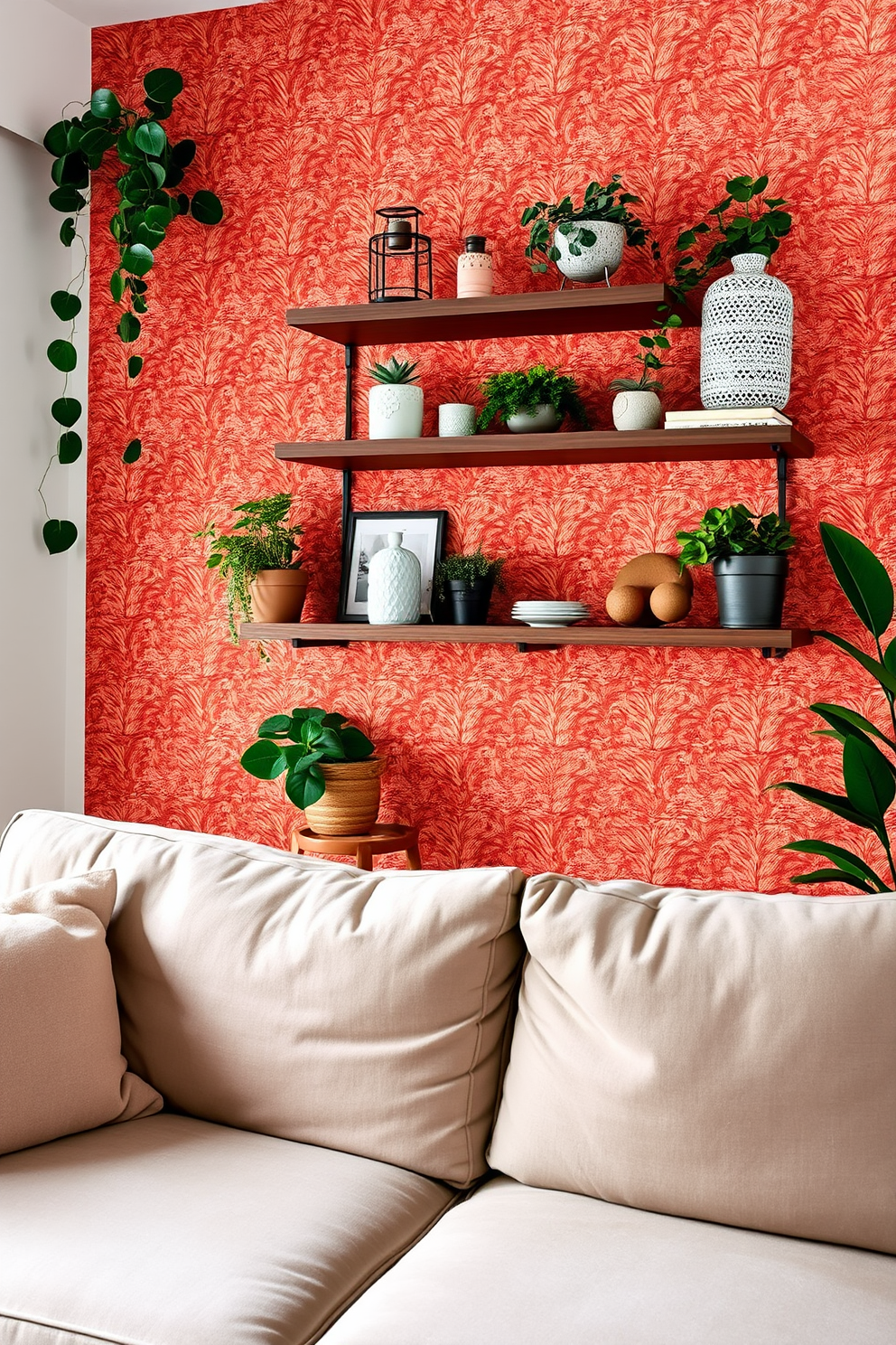 Terracotta Wallpaper Decorating Ideas 8