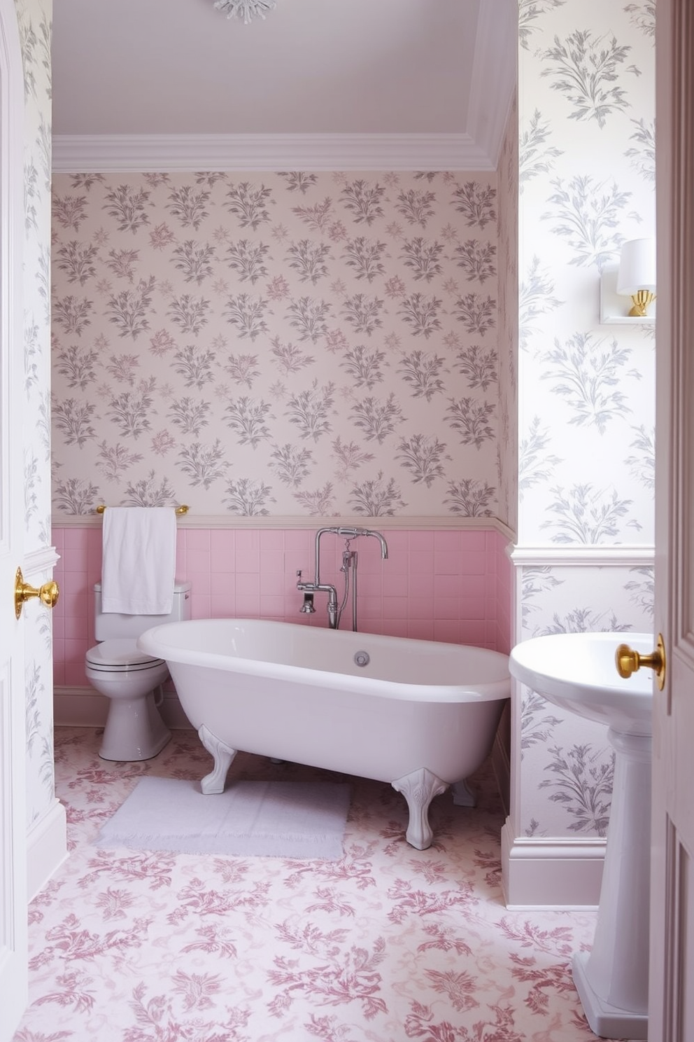 Toile De Jouy Wallpaper Decorating Ideas 10