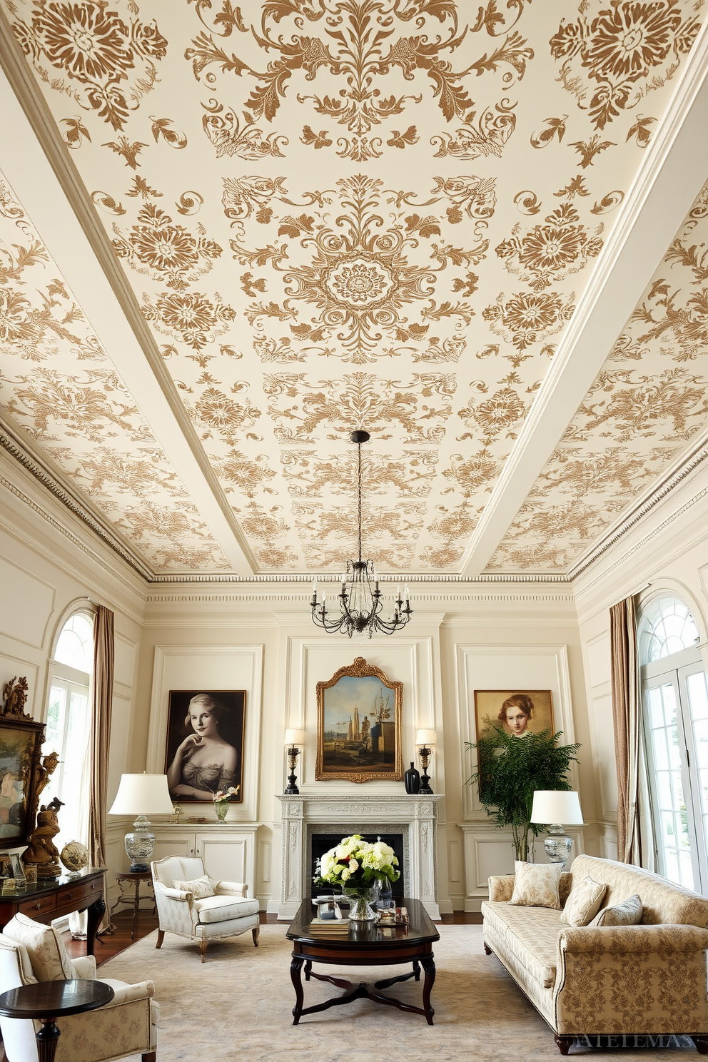 Toile De Jouy Wallpaper Decorating Ideas 11