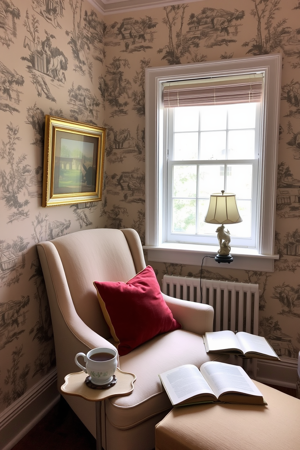 Toile De Jouy Wallpaper Decorating Ideas 4