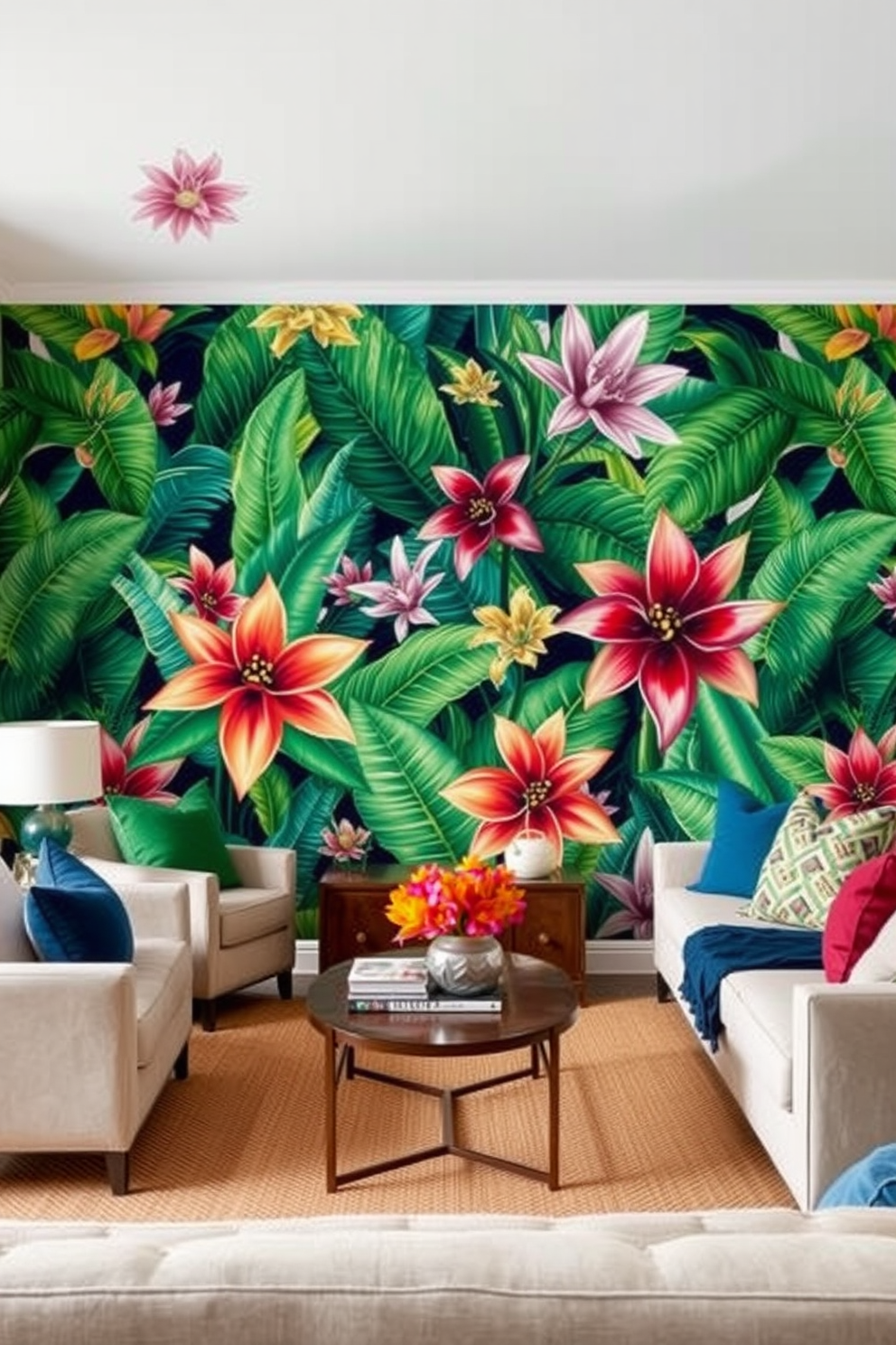 Tropical Wallpaper Decorating Ideas 1