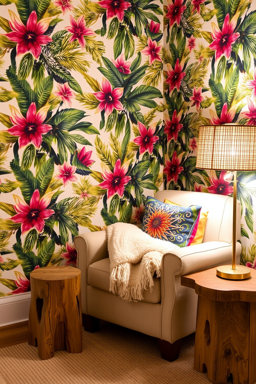 Tropical Wallpaper Decorating Ideas 12