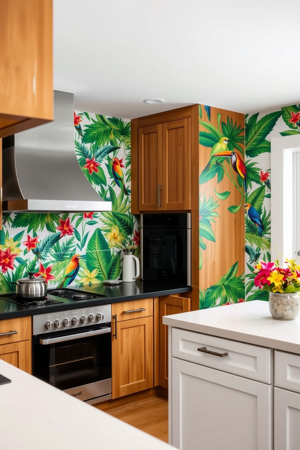 Tropical Wallpaper Decorating Ideas 14