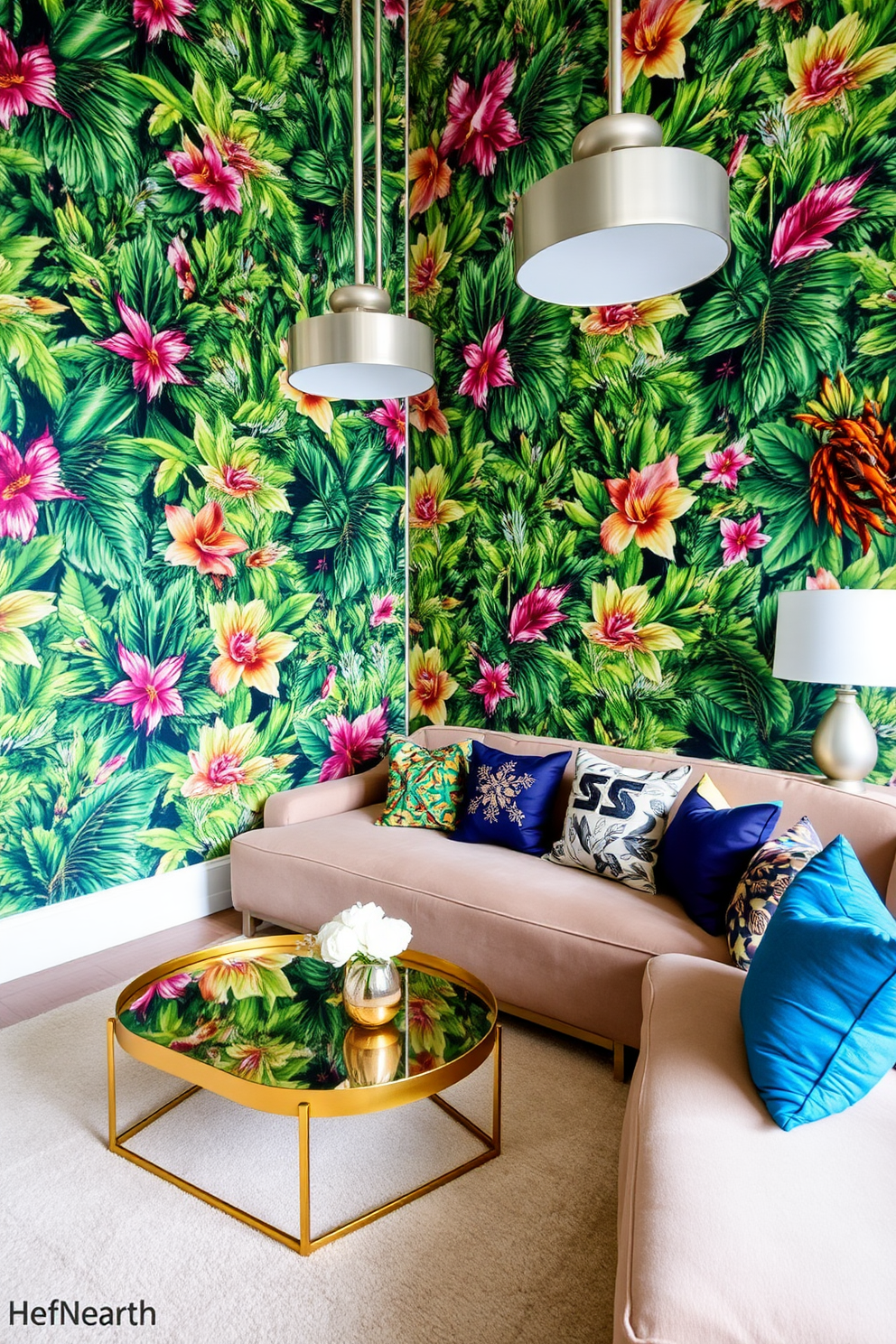 Tropical Wallpaper Decorating Ideas 19