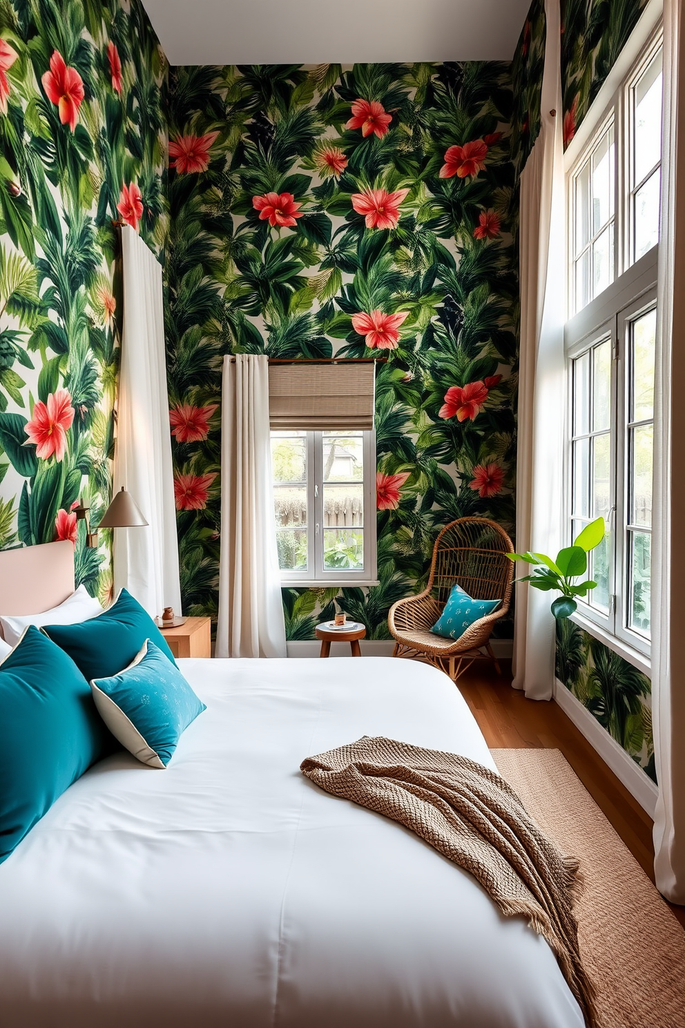 Tropical Wallpaper Decorating Ideas 23