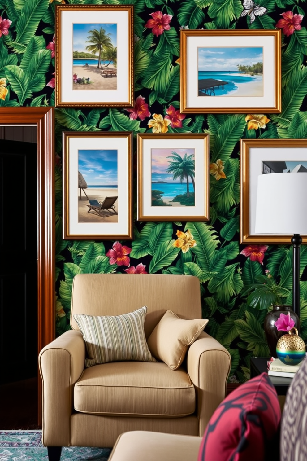 Tropical Wallpaper Decorating Ideas 24