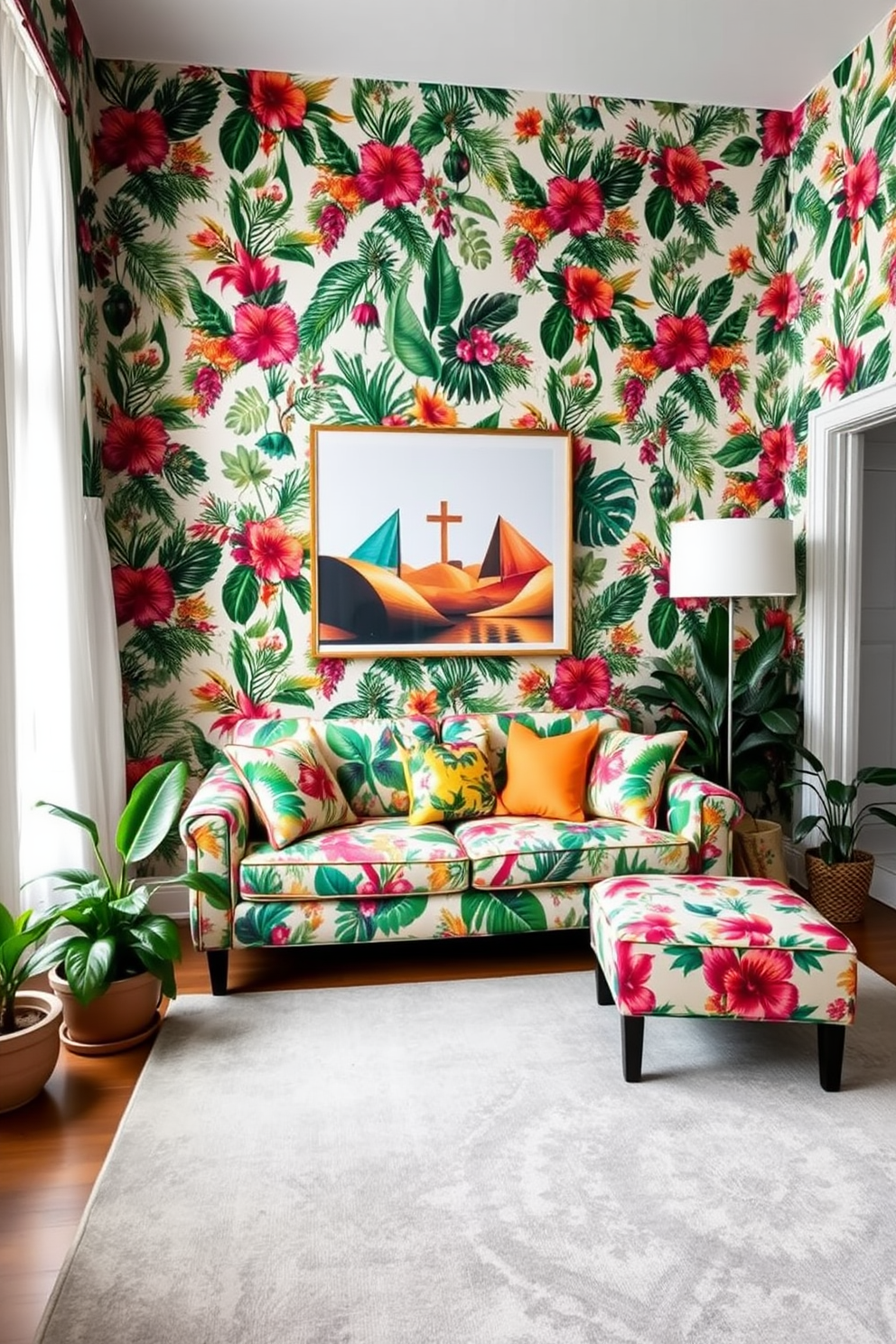 Tropical Wallpaper Decorating Ideas 26