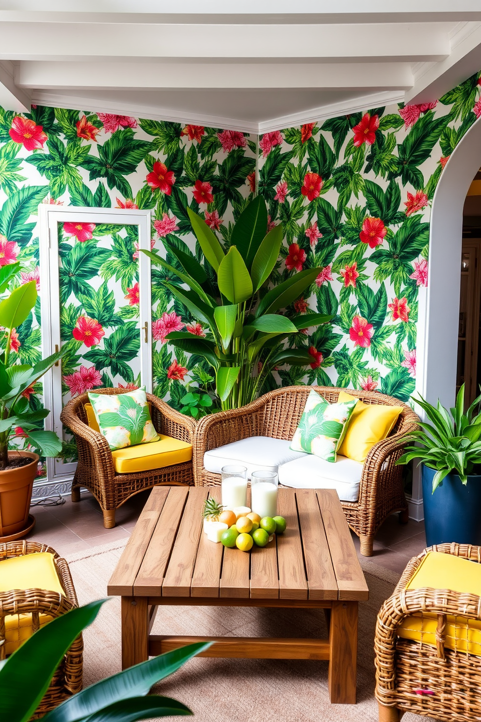 Tropical Wallpaper Decorating Ideas 28