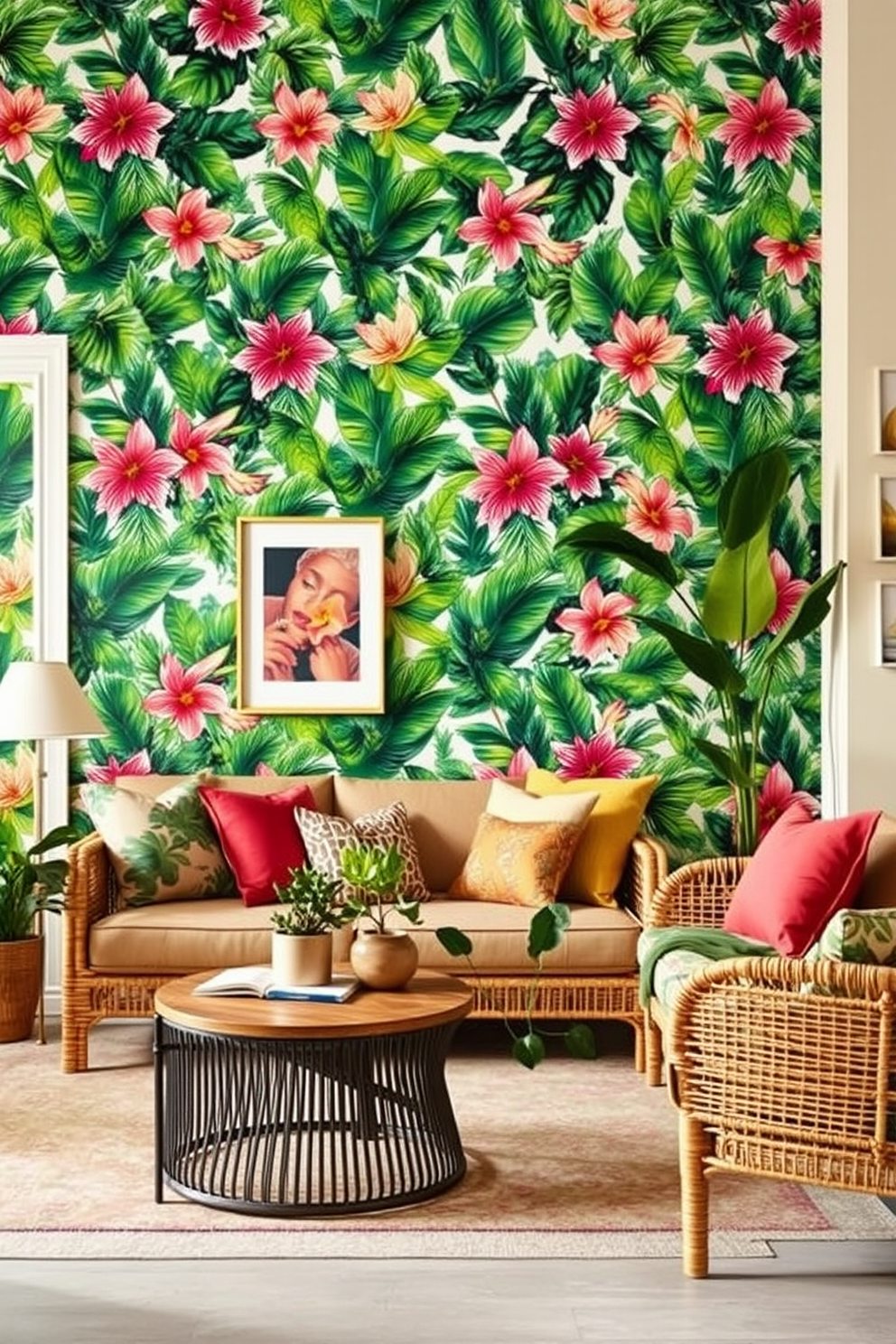 Tropical Wallpaper Decorating Ideas 30