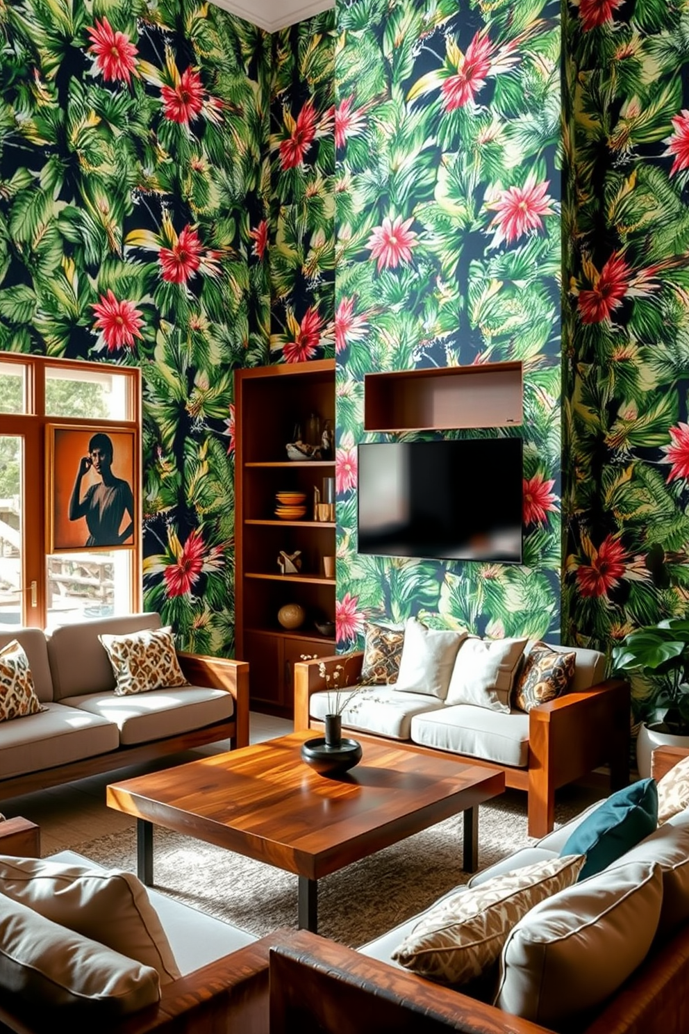 Tropical Wallpaper Decorating Ideas 9