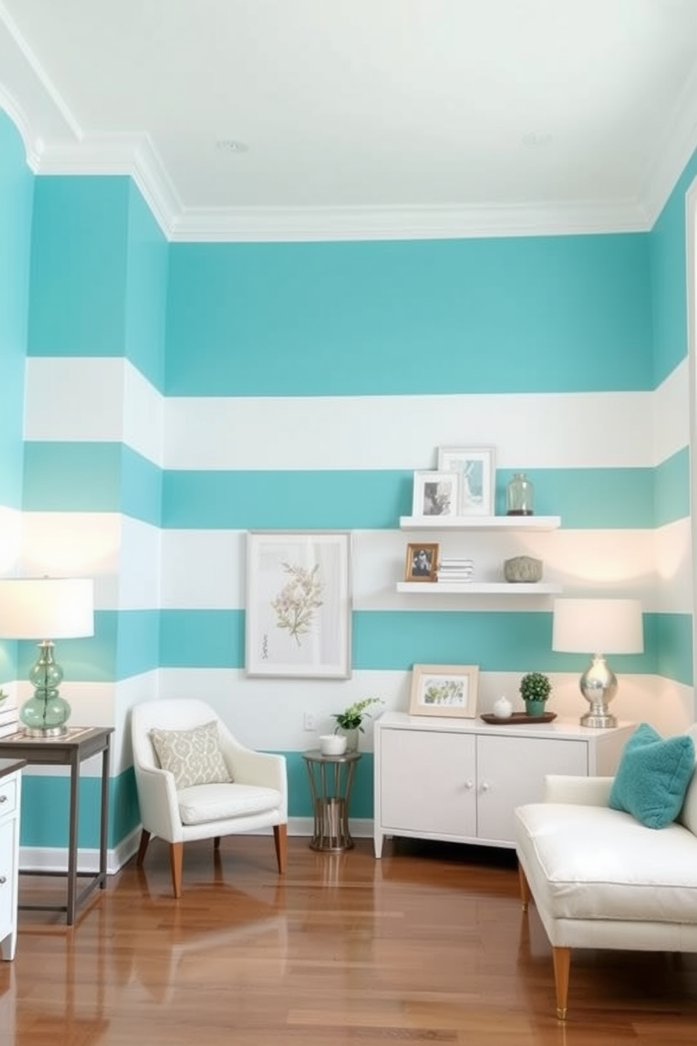 Turquoise Wall Painting Ideas 2