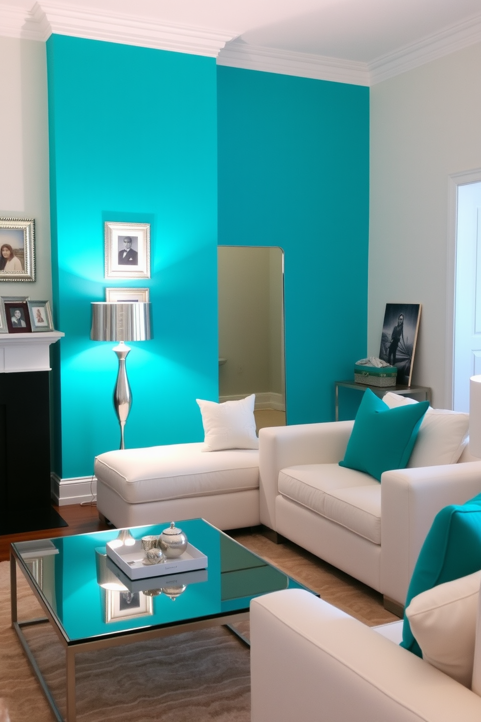 Turquoise Wall Painting Ideas 24