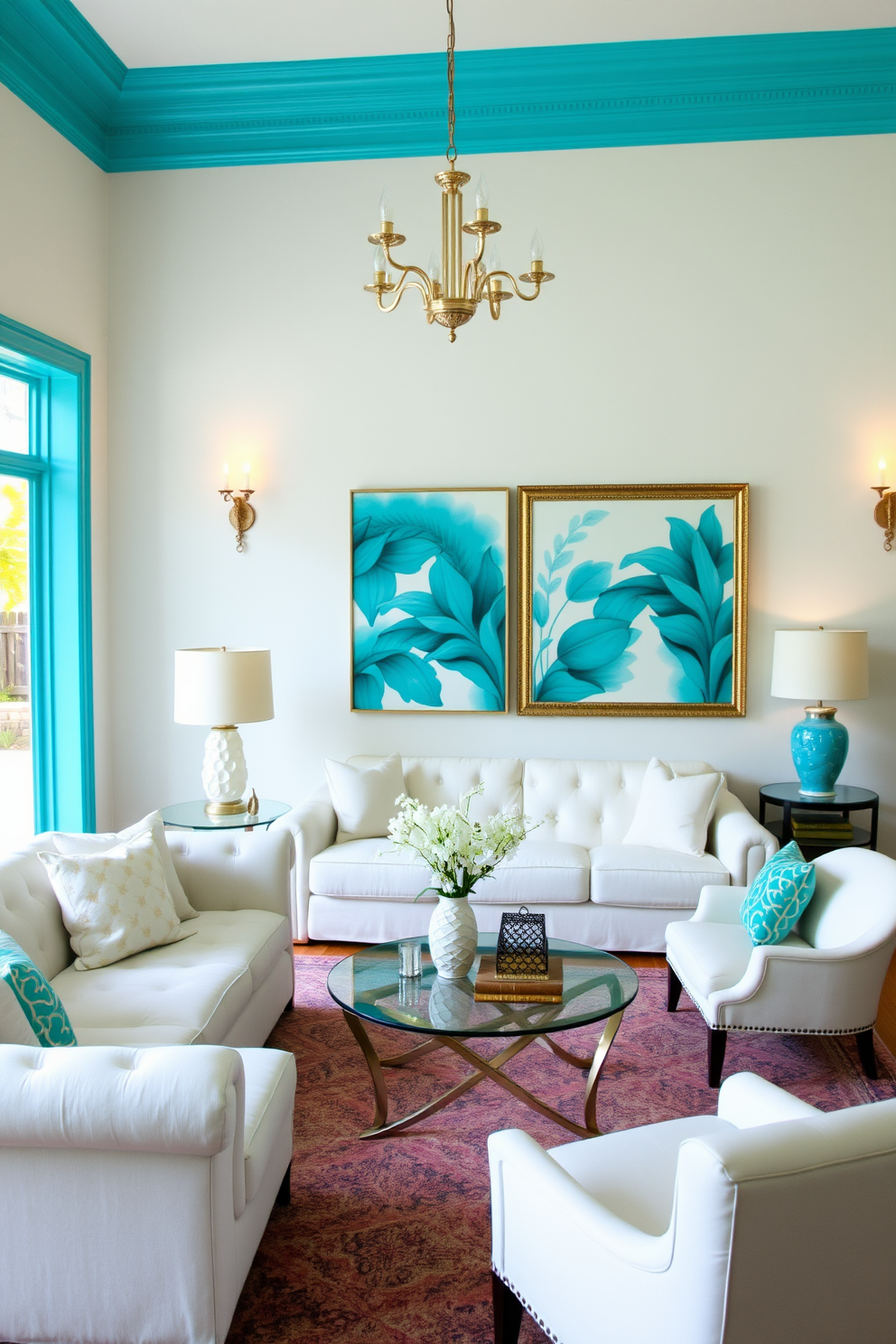 Turquoise Wall Painting Ideas 27