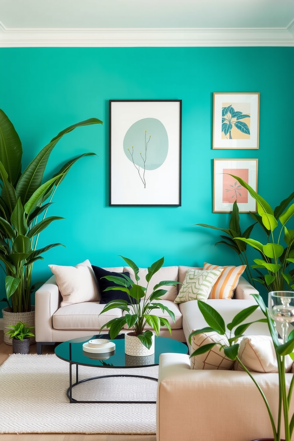 Turquoise Wall Painting Ideas 30