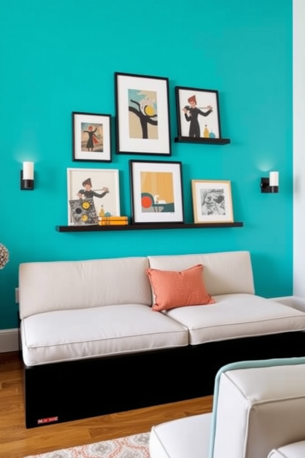 Turquoise Wall Painting Ideas 6