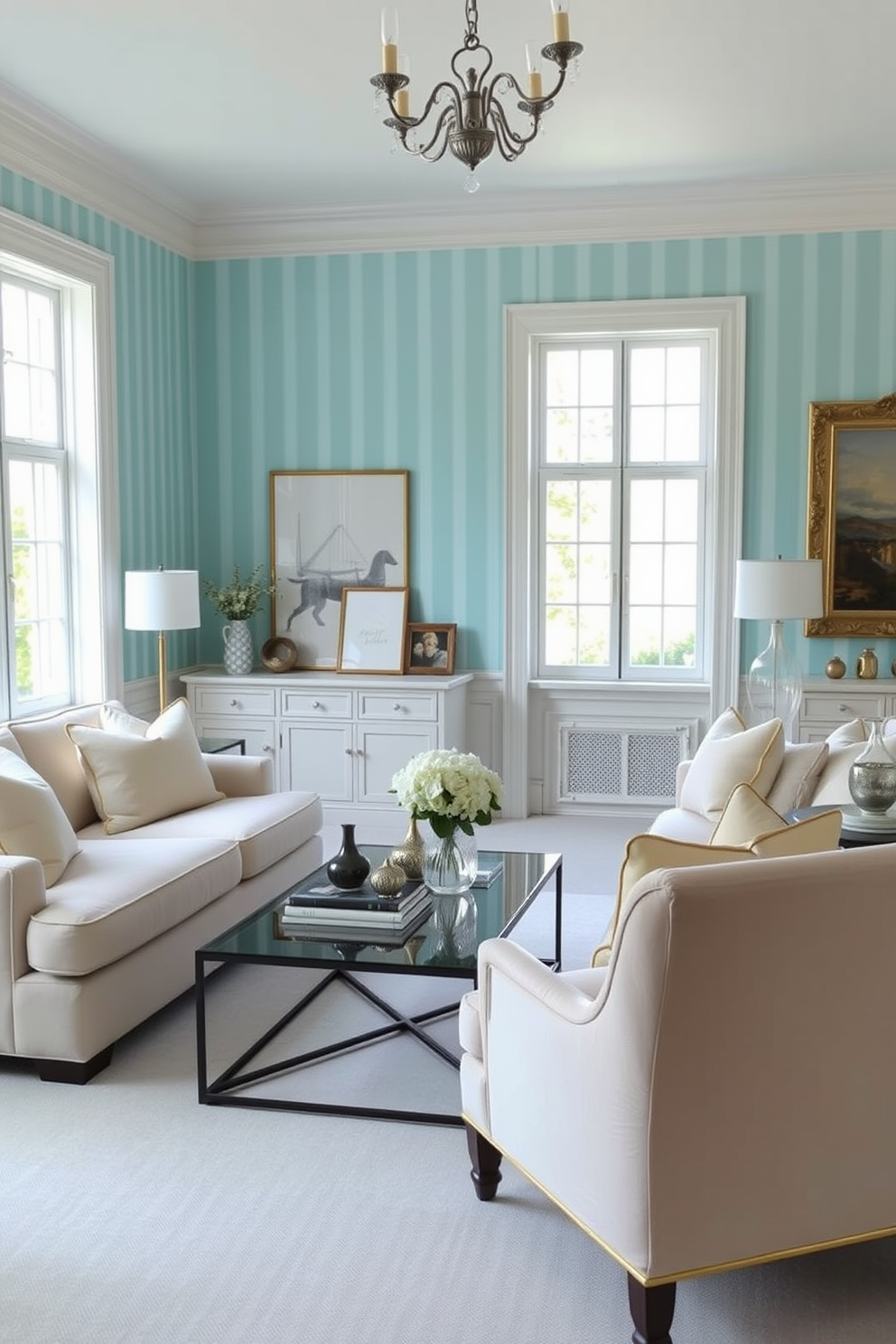 Turquoise Wallpaper Decorating Ideas 10