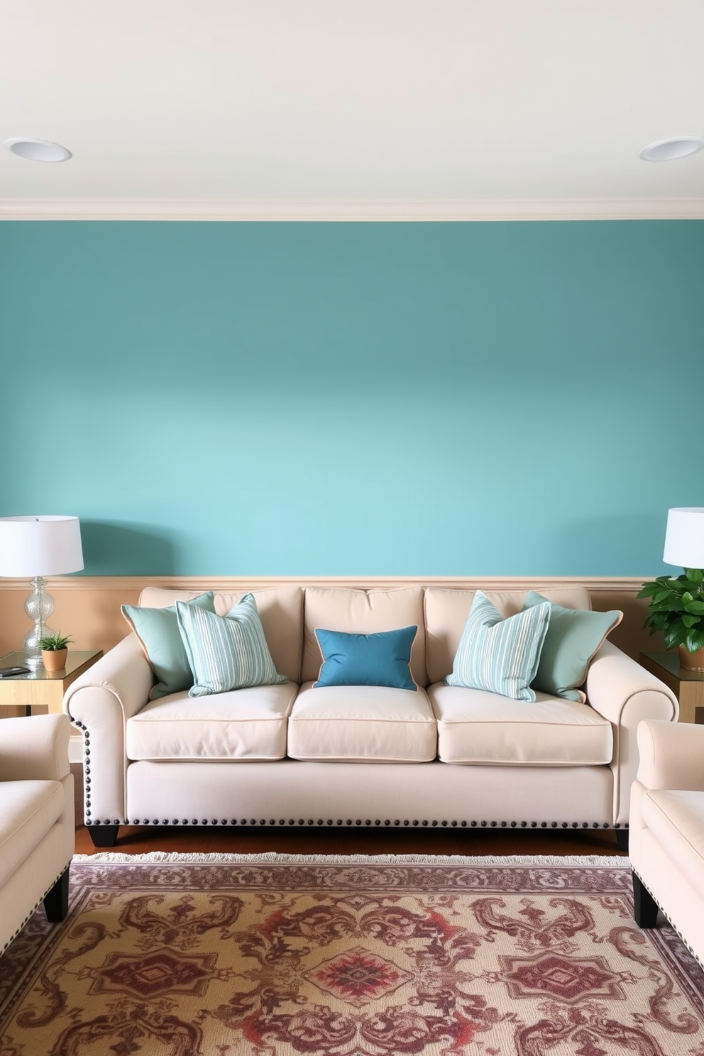 Two Tone Wall Painting Ideas 7