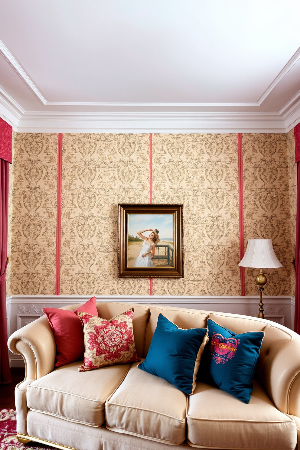 Vintage Wallpaper Decorating Ideas 16