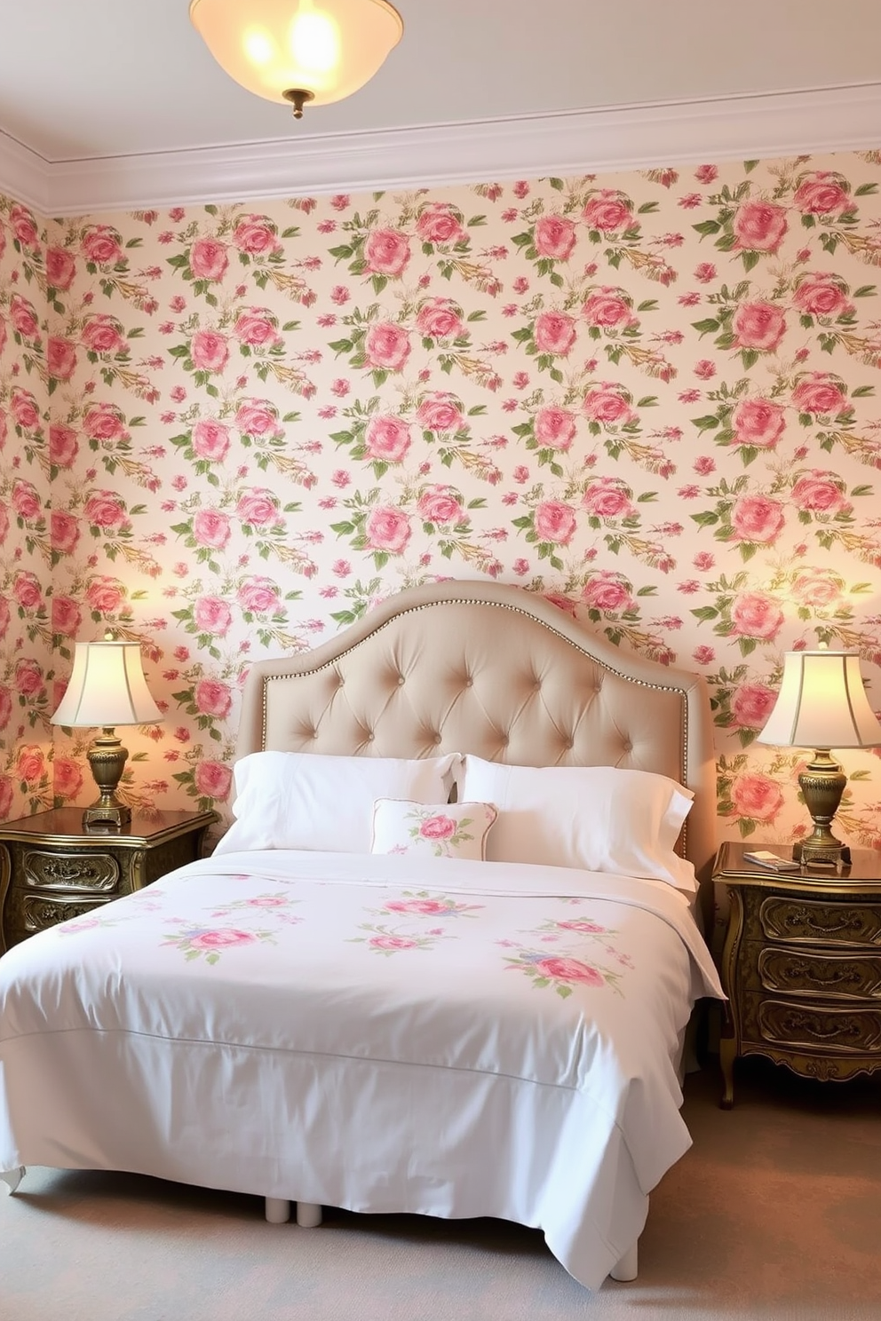 Vintage Wallpaper Decorating Ideas 2