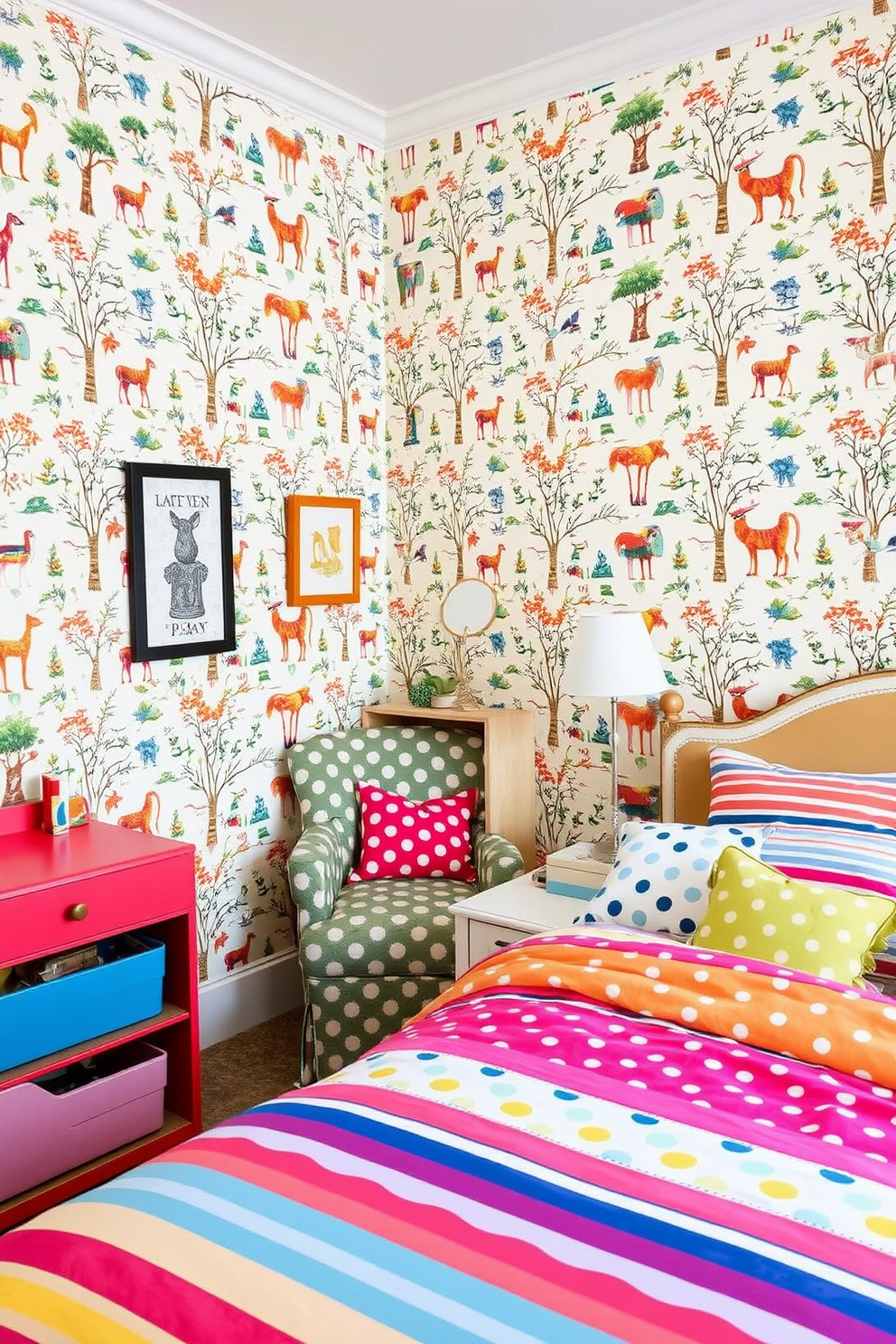 Vintage Wallpaper Decorating Ideas 20