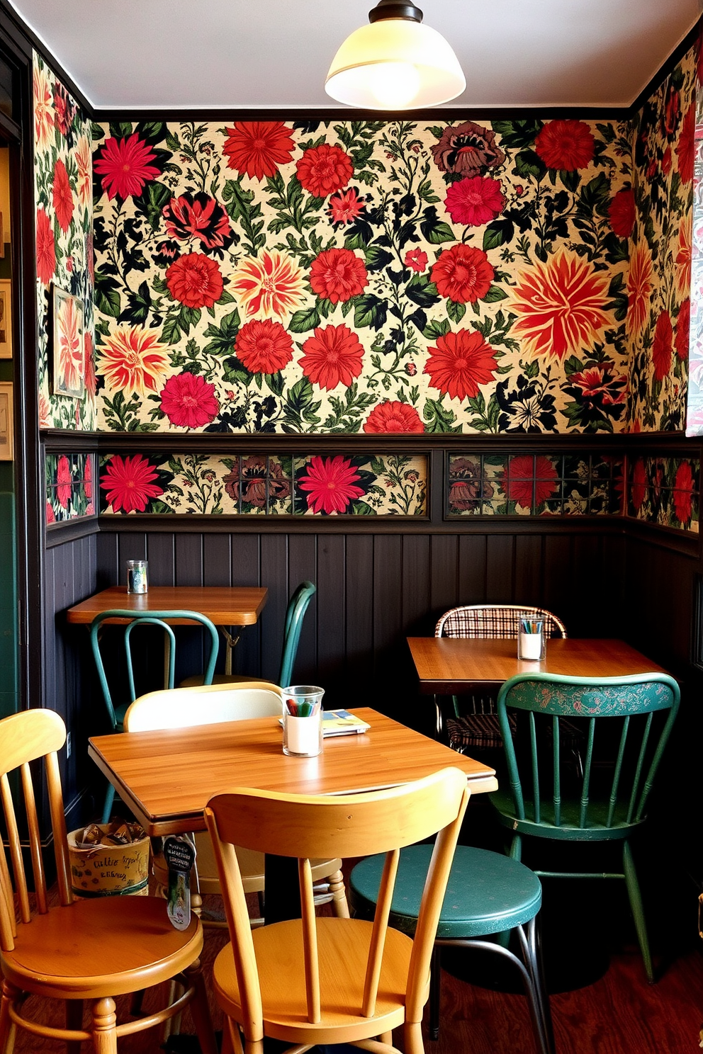 Vintage Wallpaper Decorating Ideas 27