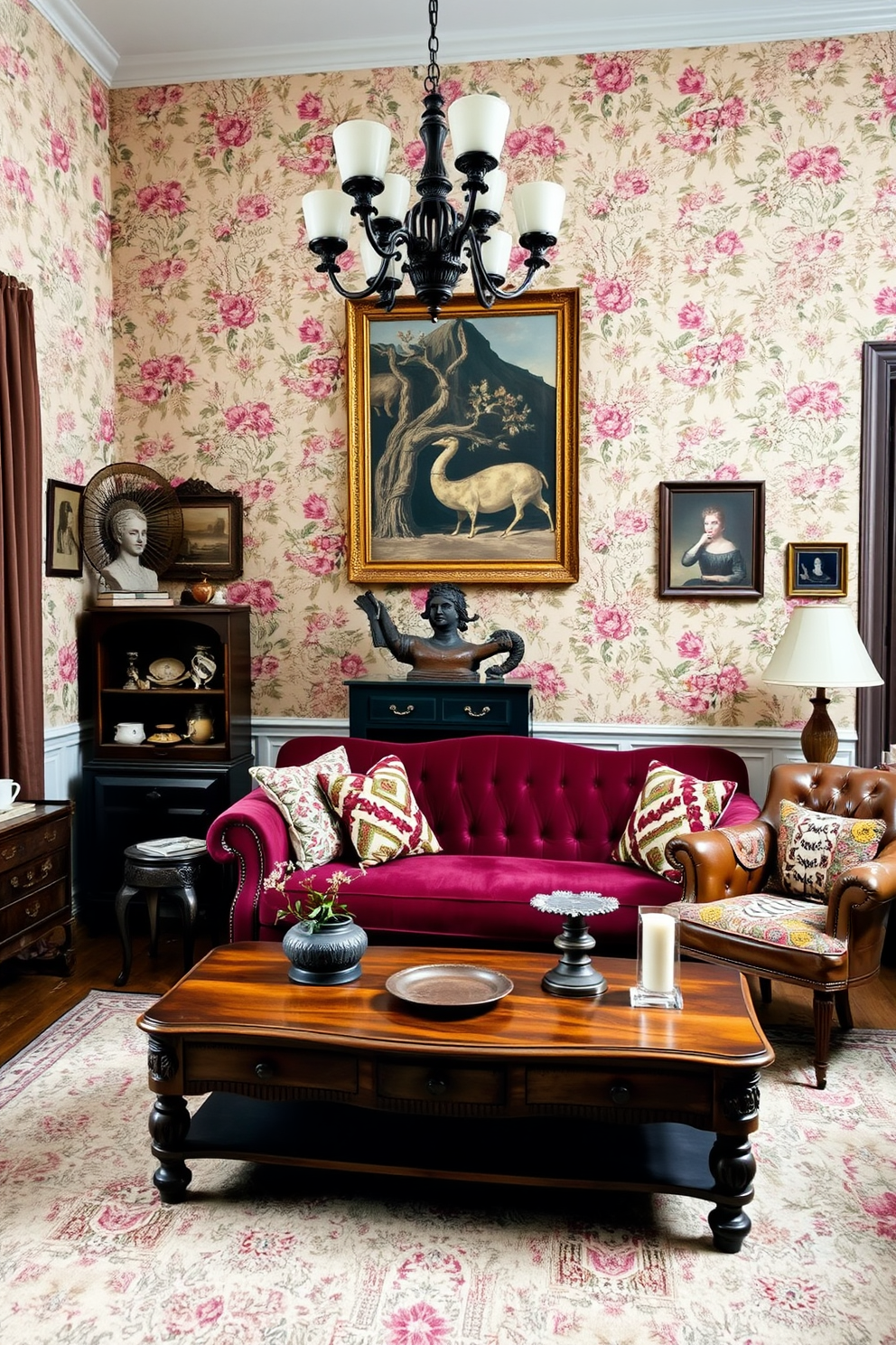 Vintage Wallpaper Decorating Ideas 4