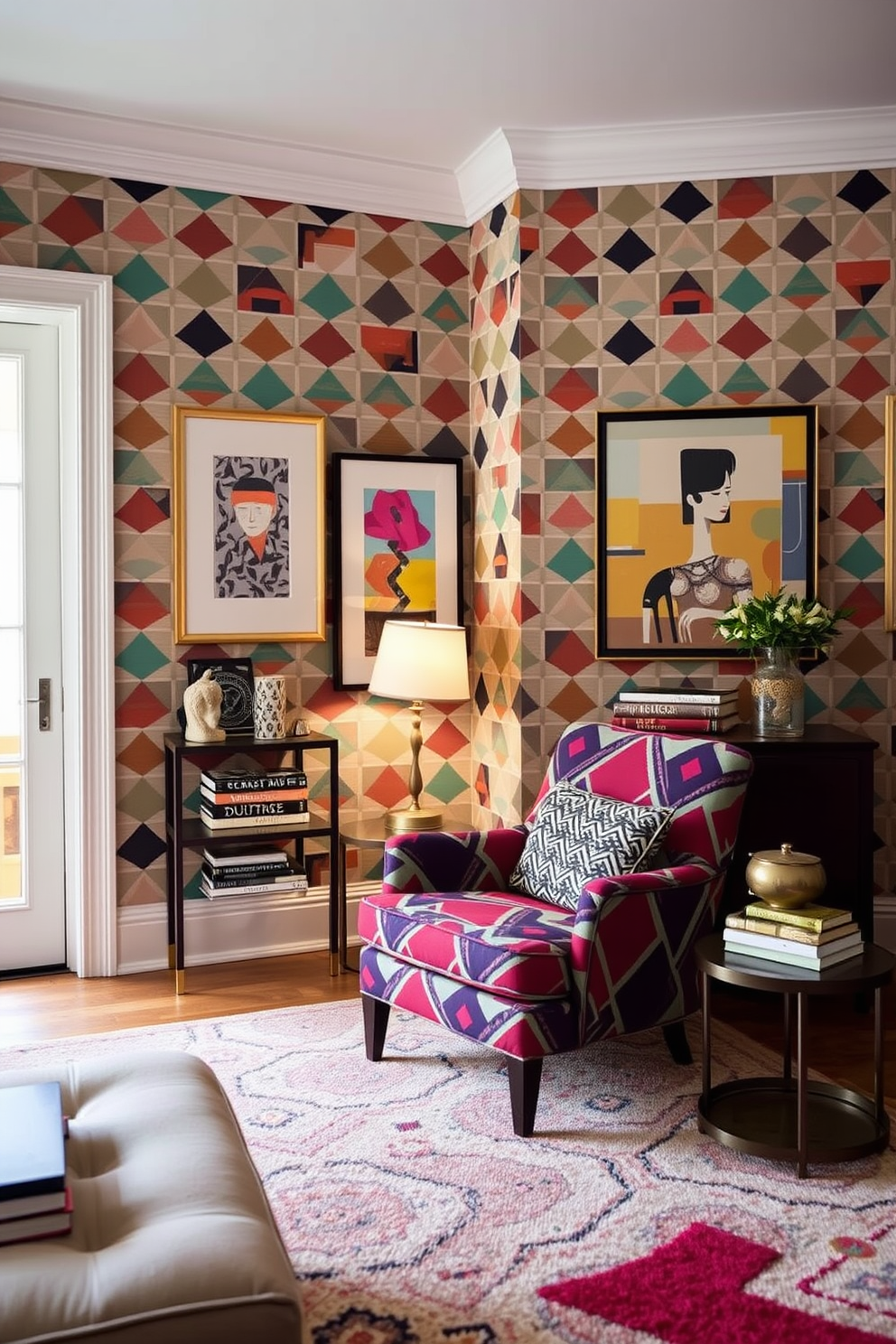 Vintage Wallpaper Decorating Ideas 6