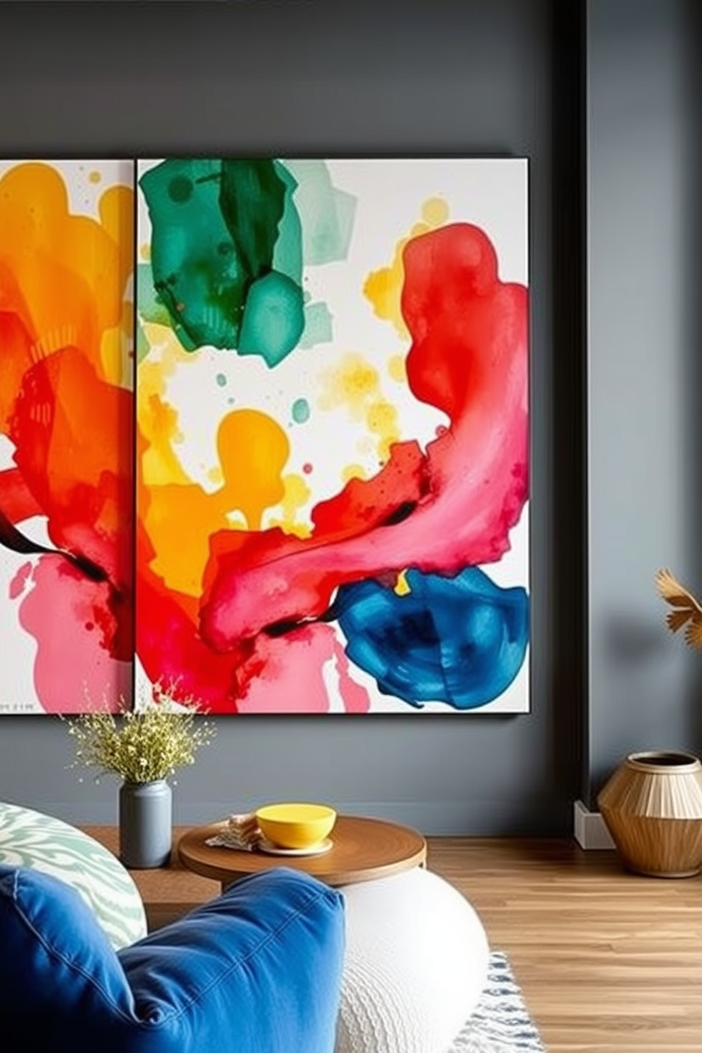 Watercolor Wall Painting Ideas 27